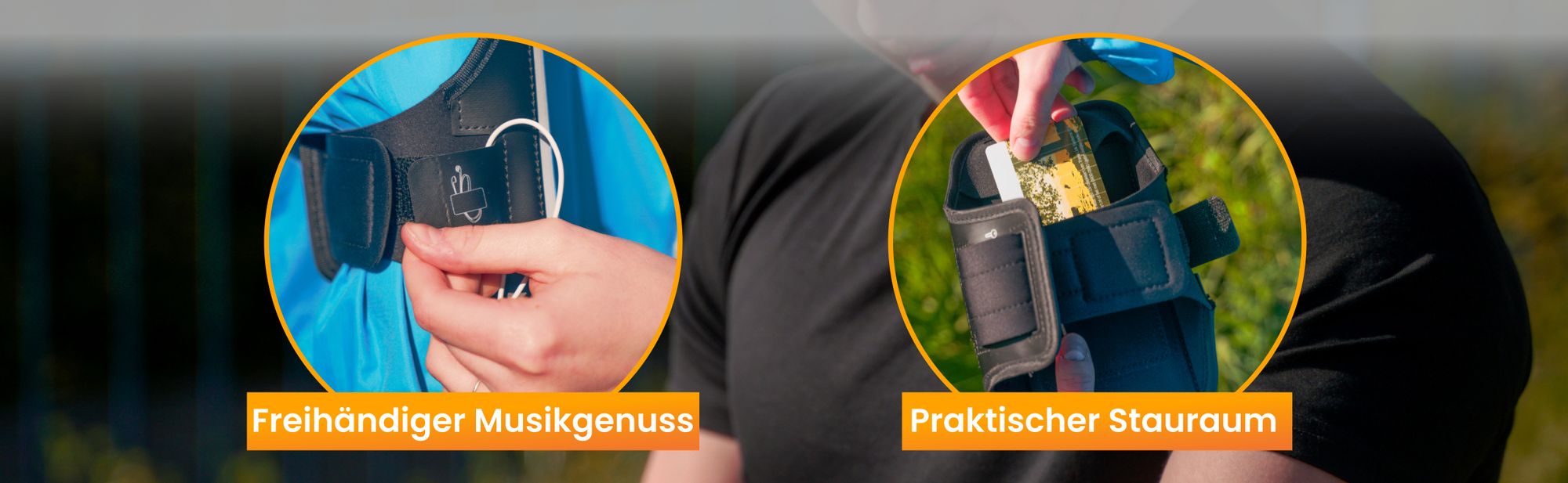 R2B Handyhalterung joggen - wasserdicht bis 7 Zoll- Sportarmband - Handytasche arm - Handy halterung sport – reflektierend