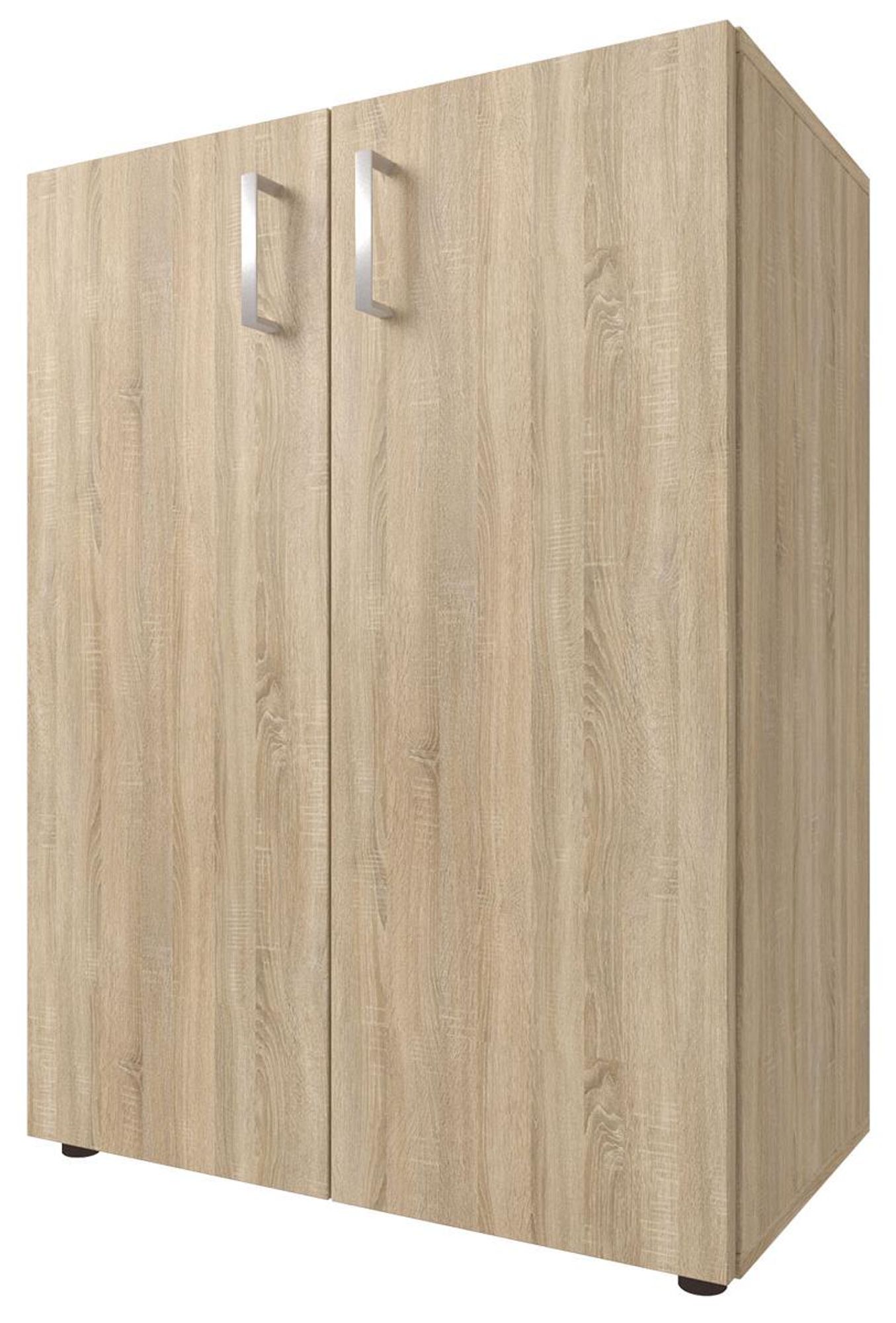 Schrank Trio 2 Sonoma/Eiche – Aktenschrank mit 2 Holztüren und verstellbarem Einlegeboden