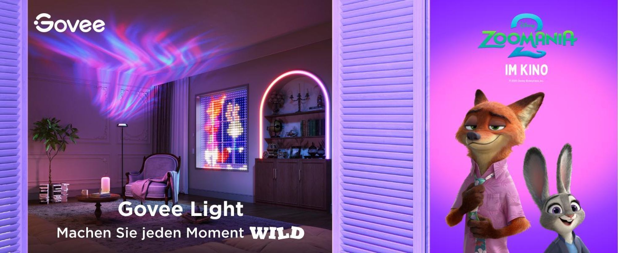 Govee Stehlampe Wohnzimmer Deckenfluter Wellenbeleuchtung RGBICWW, Dreizonenbeleuchtung Stehlampe, 2700-6500k, Kompatibel mit Matter und Alexa
