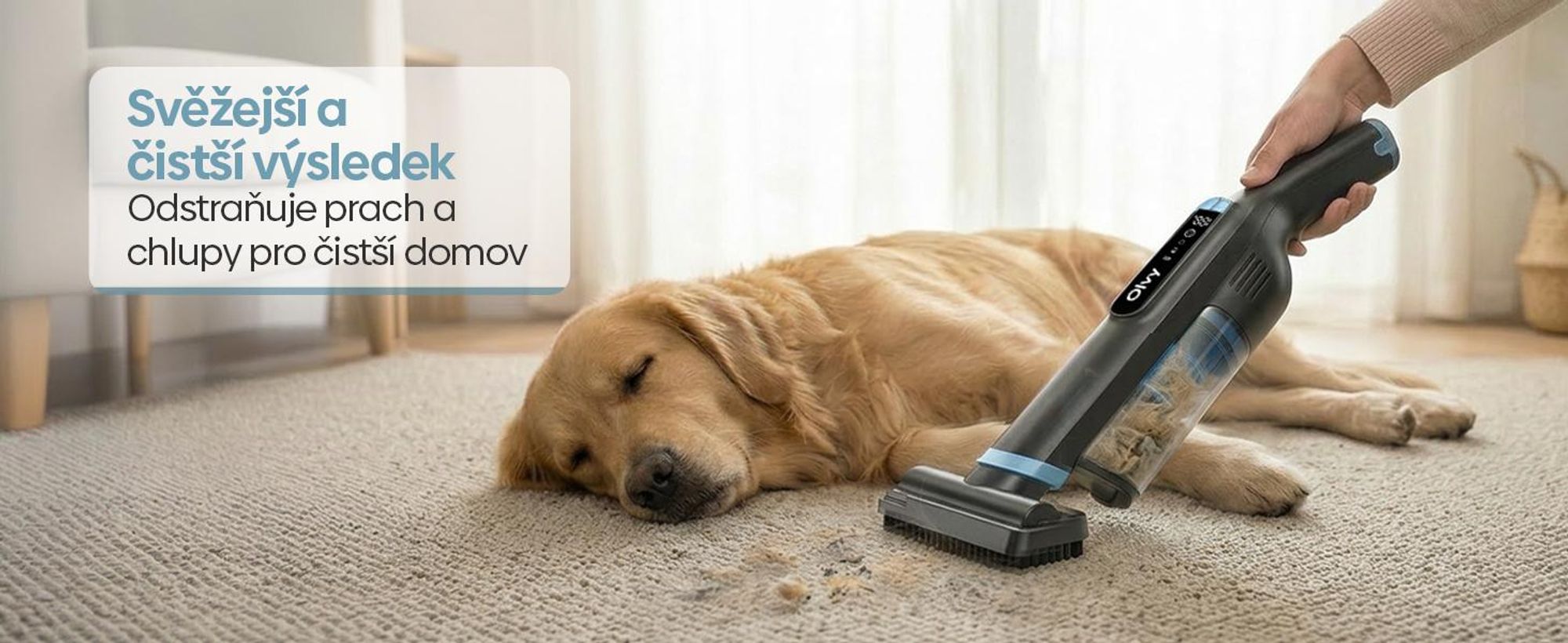 Ruční akumulátorový vysavač Olvy – LCD displej – dvojitý filtr a Li-Ion baterie – včetně nabíjecí stanice – 22 000 Pa – ruční vysavač, vysavač do auta, výkonný akumulátorový vysavač, bezdrátový vysavač