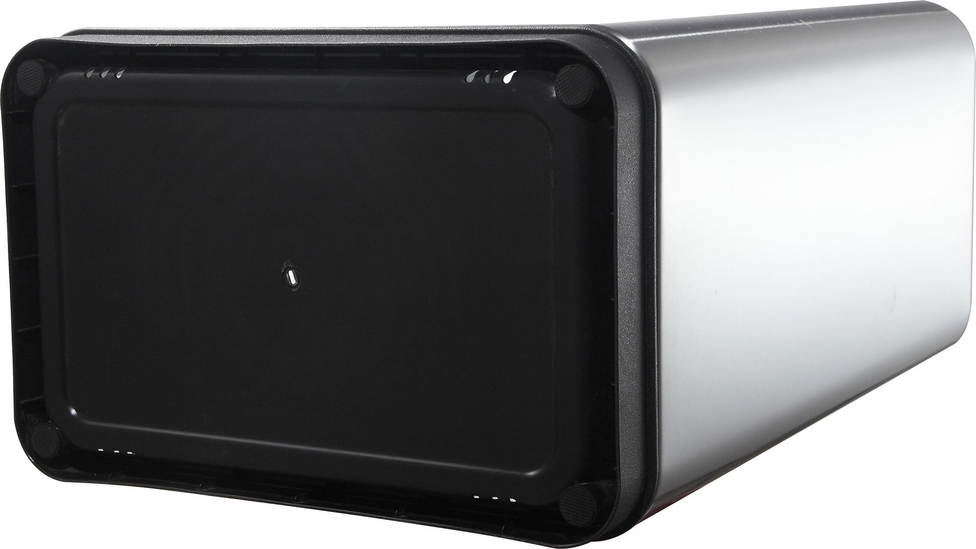 EKO - Mirage Sensor Abfalleimer 20+20 Liter - Stainless steel Plastic - Matt Edelstahl, Schwarz