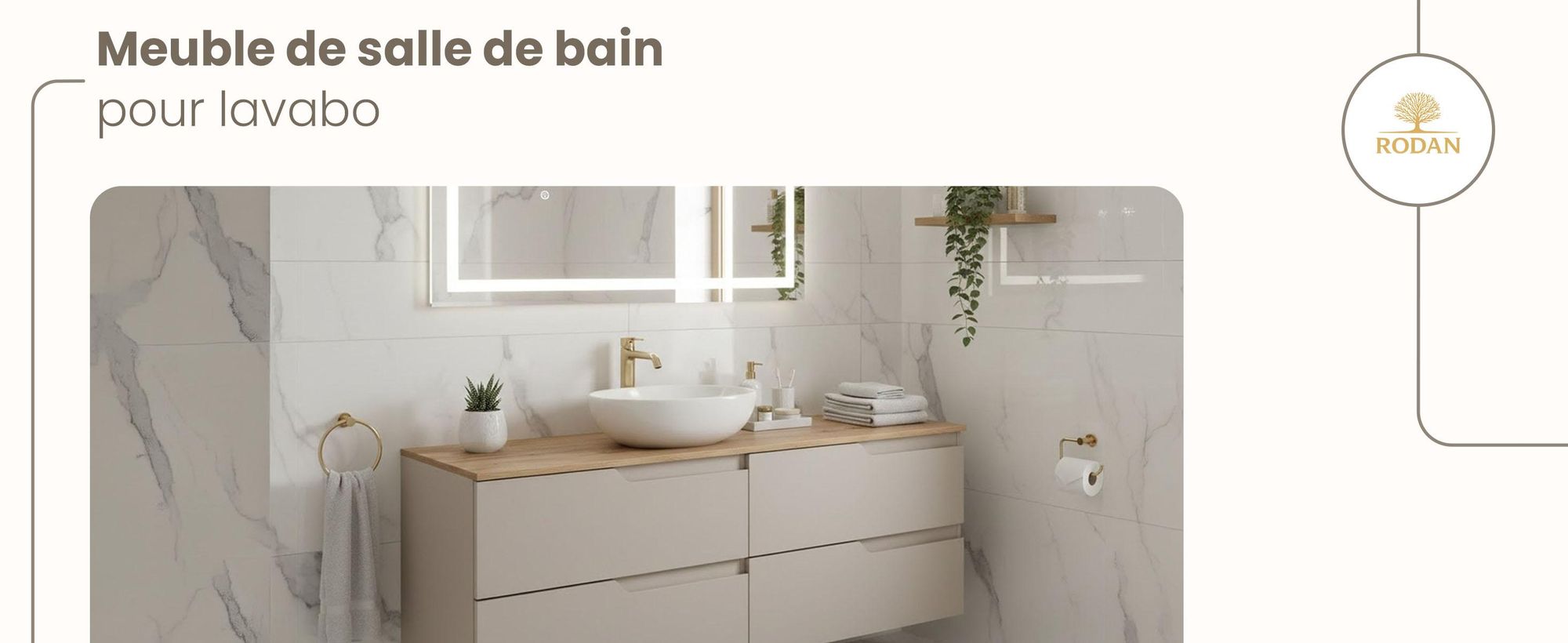 RODAN, meuble de salle de bain, armoire moderne, meuble sous vasque, meuble sous lavabo