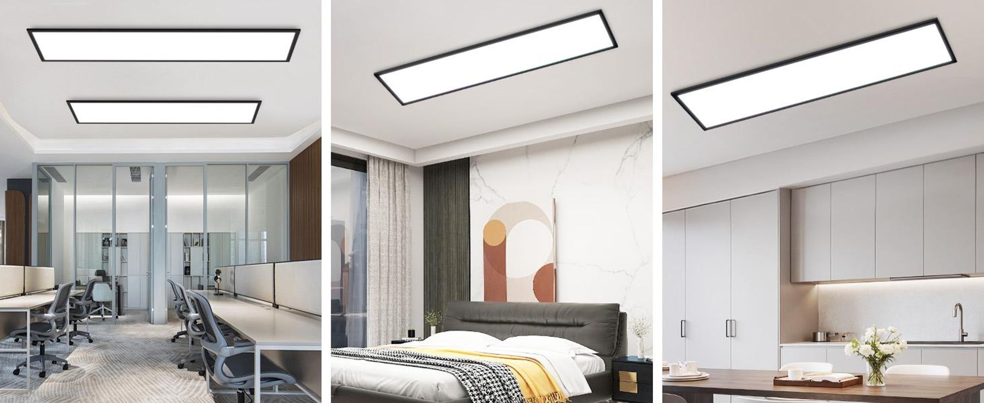 ZMH LED stropní panelové svítidlo, stmívatelné, dlouhé, RGB, s dálkovým ovládáním, stropní svítidlo 39 W, velké obdélníkové stropní svítidlo do herny nebo obývacího pokoje, 120 x 30 cm