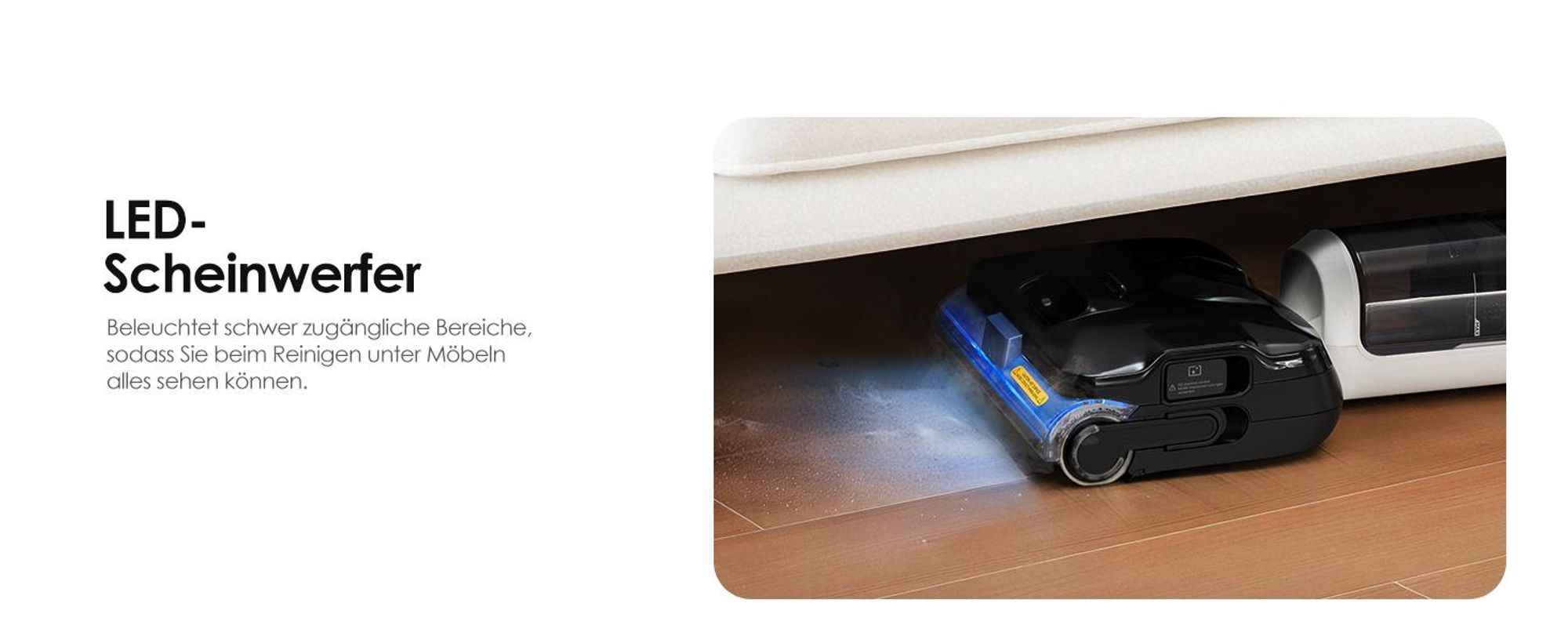 Tineco FLOOR ONE S6 Stretch Steam Nass Trockensauger mit Kabel, 160℃ Dampfreiniger, BoostSteam, 180°Lay-Flat, Anti-Tangle, FlashDry Selbstreinigung