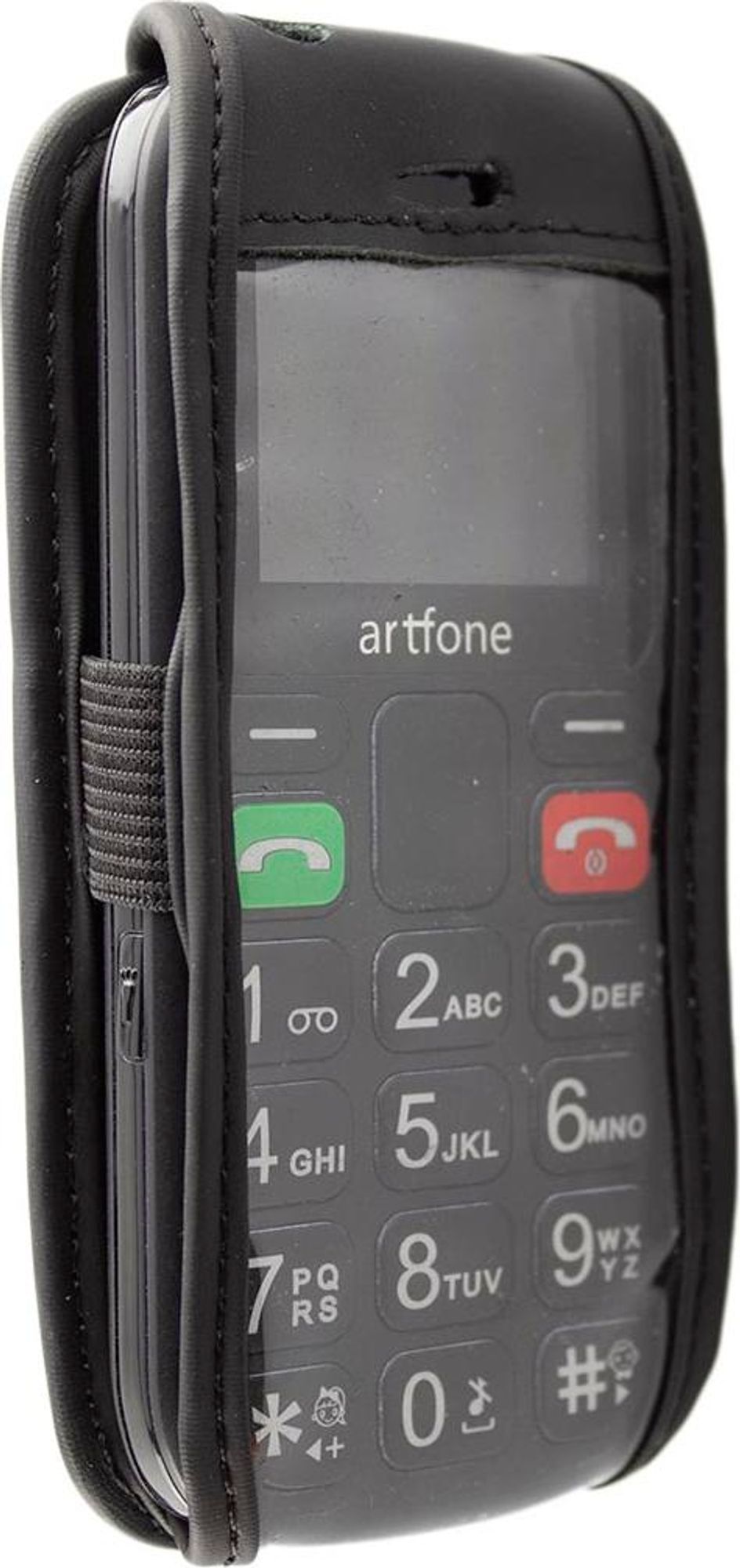 caseroxx Ledertasche mit Gürtelclip kompatibel mit Artfone CS181 aus Echtleder, Tasche mit Gürtelclip und Sichtfenster  Bild 3