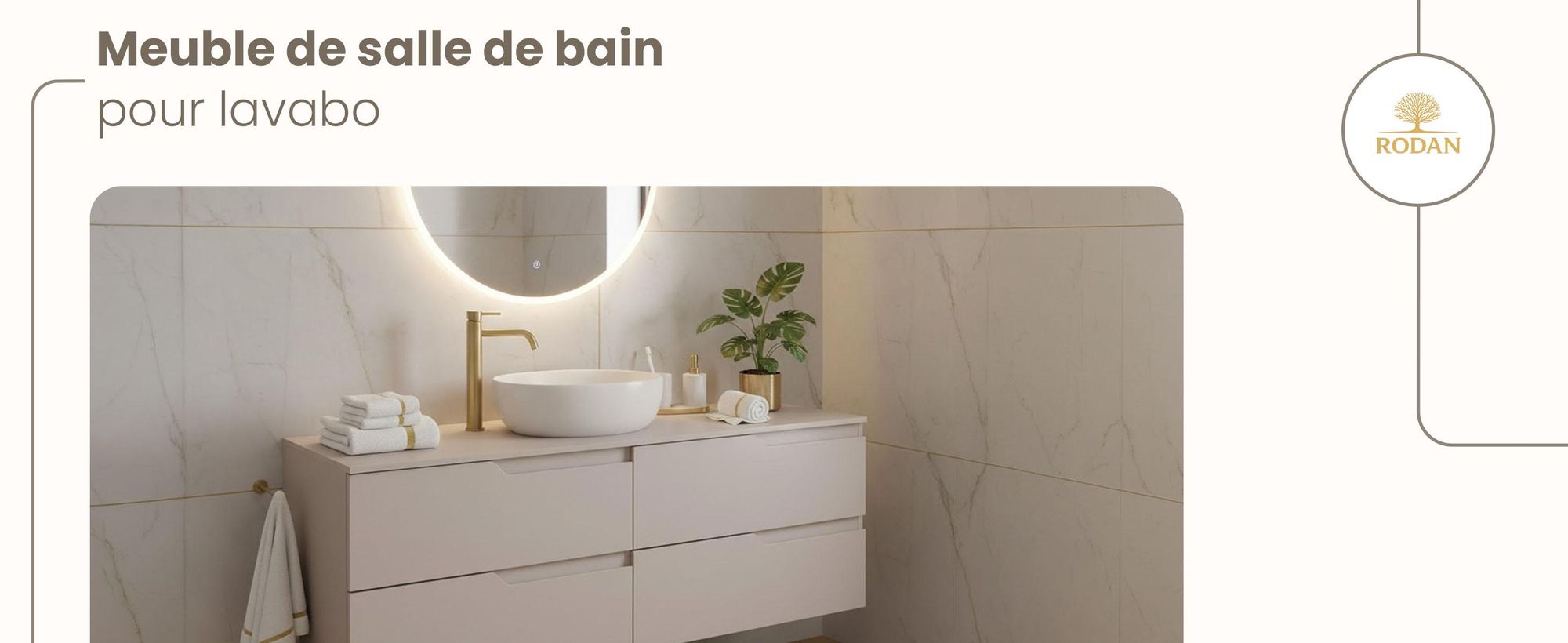 RODAN, meuble de salle de bain, armoire moderne, meuble sous vasque, meuble sous lavabo
