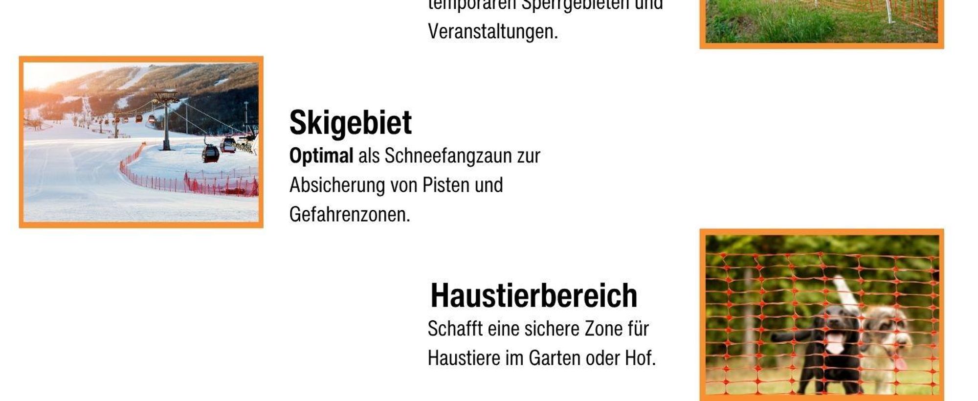 horizont Kunststoffzaun 50 m x 1 m - rot – Absperrzaun aus HDPE, flexibel für Garten, Camping und Baustellen