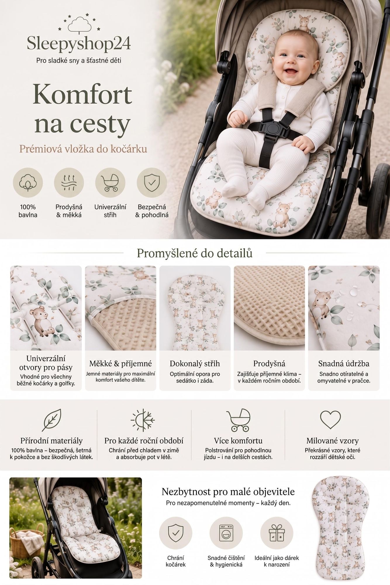 Vložky do kočárku