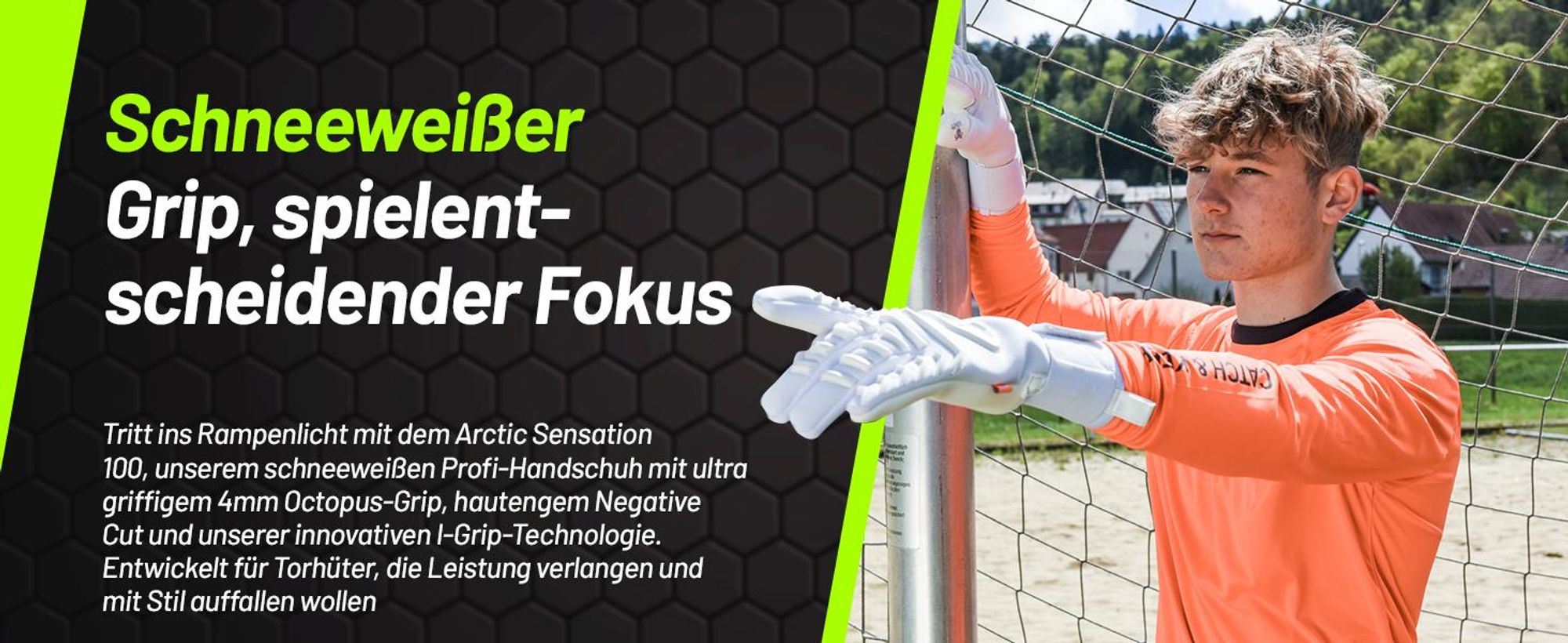 Catch & Keep Artico Sensation 100 Torwarthandschuhe Herren weiß Gr 10