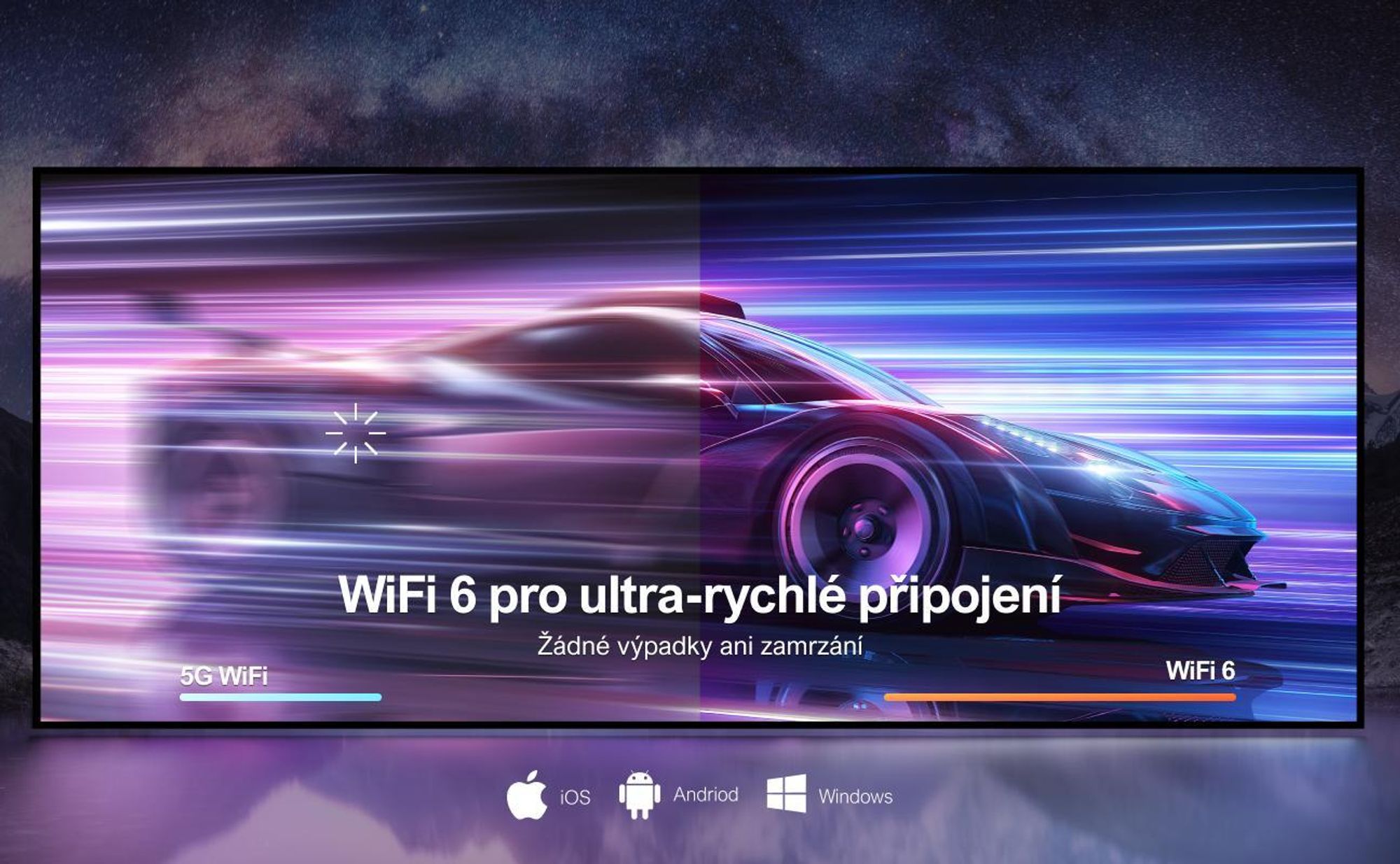 Projektor Ultimea Apollo-P40 s podporou 4K, aktualizovaná verze s funkcí vyhýbání se překážkám 700 ANSI, inteligentní zarovnání plátna,