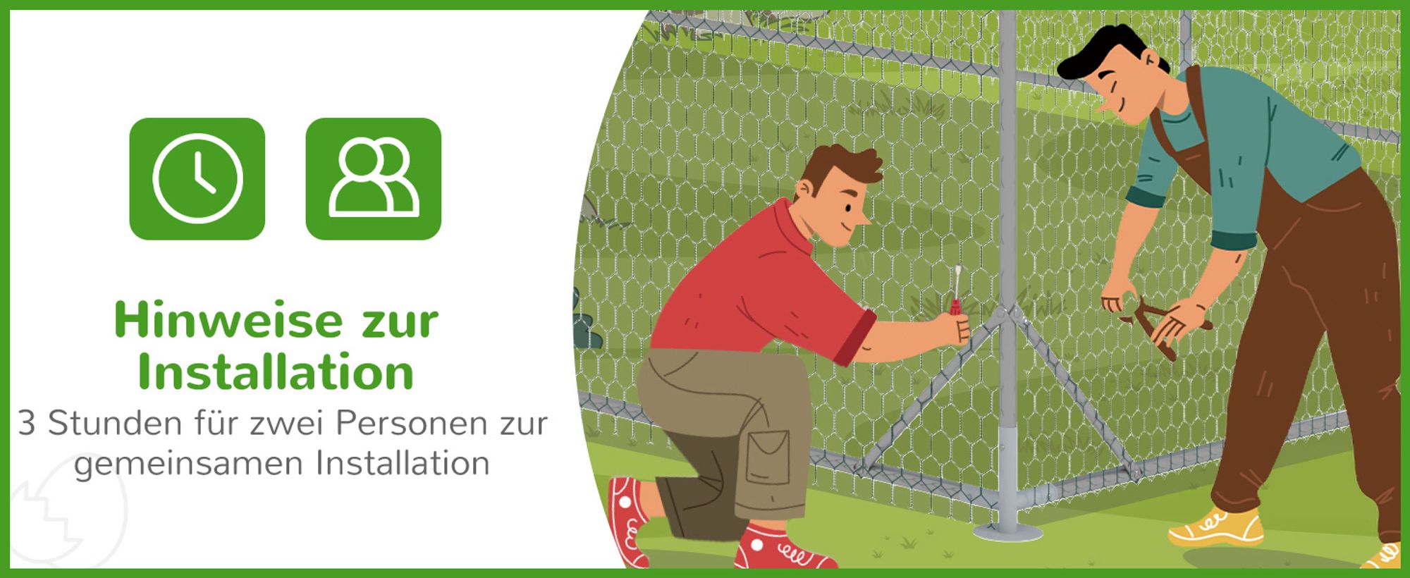 PawHut Hühnerstall Freilaufgehege aus Stahl, 3 x 8 x 1,95 m für 24-30 Hühner
