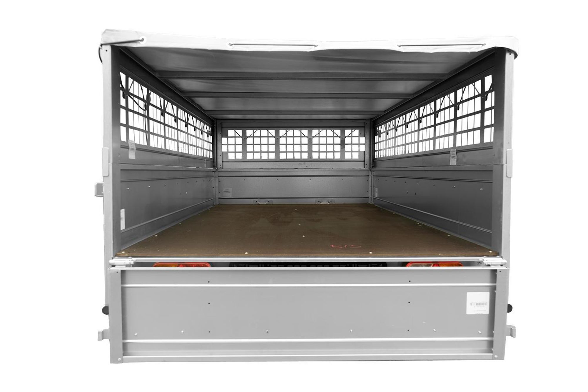 Pkw-Anhänger GARDEN TRAILER 230 KIPP mit Laubgitteraufsatz, Stützrad, Flachplane und Planenträgern