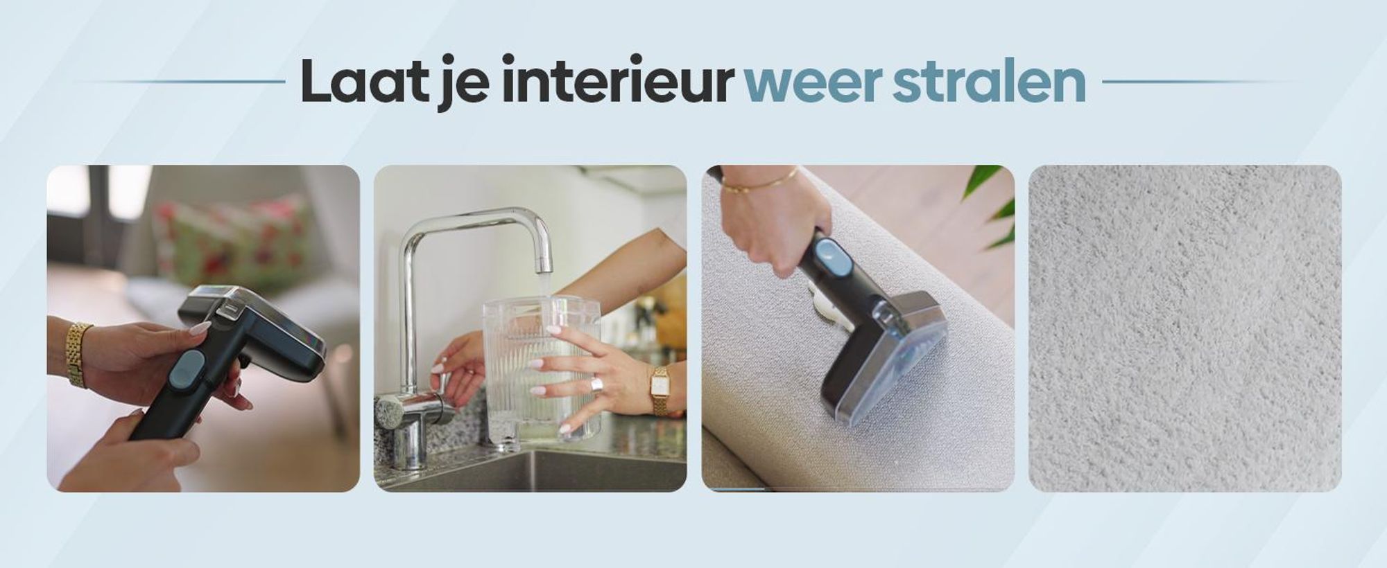 Olvy tapijtreiniger, natzuigapparaat, 17.000 PA – Krachtig natzuigapparaat en tapijtreiniger voor banken, auto's en tapijten, inclusief accessoires en reinigingsmiddel