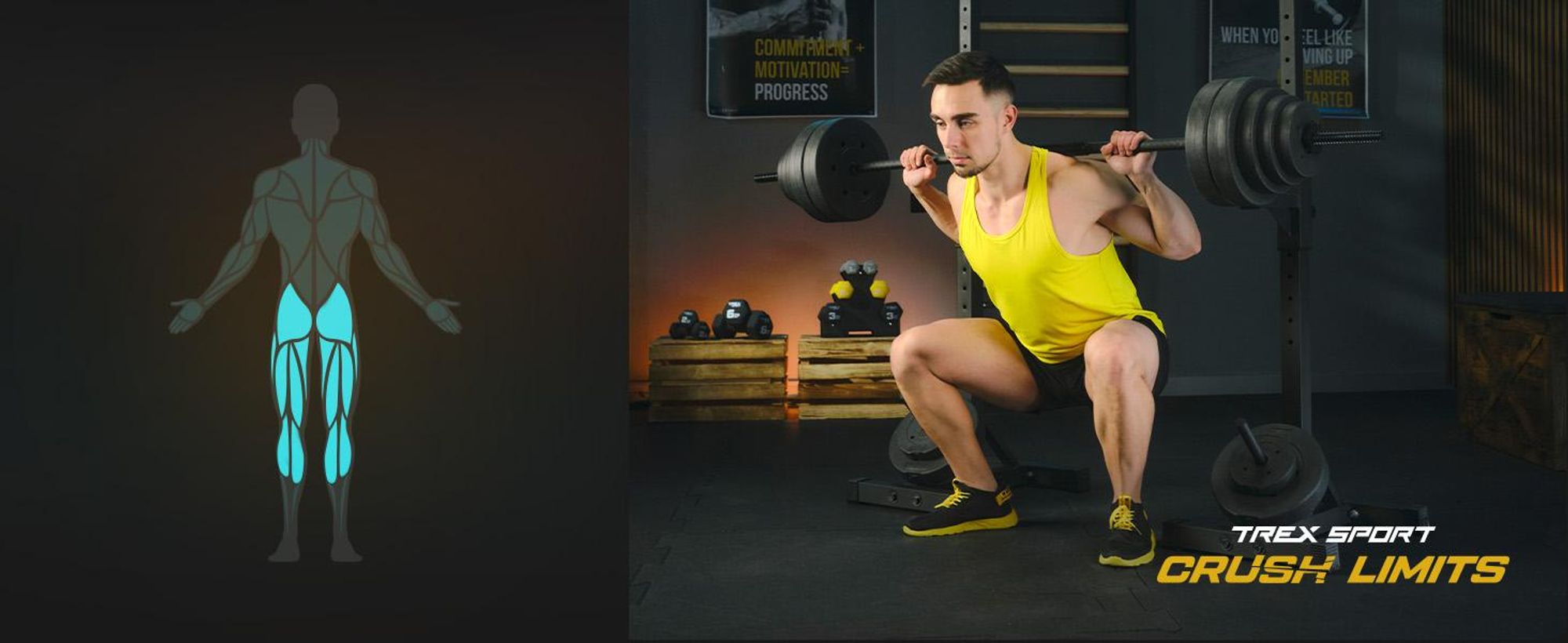 TREX SPORT Hantelständer Squat Rack TX-100S | Langhantelständer mit 12-facher Höhen- & Breitenverstellung | Kniebeugenständer Hantelablage bis 250 kg
