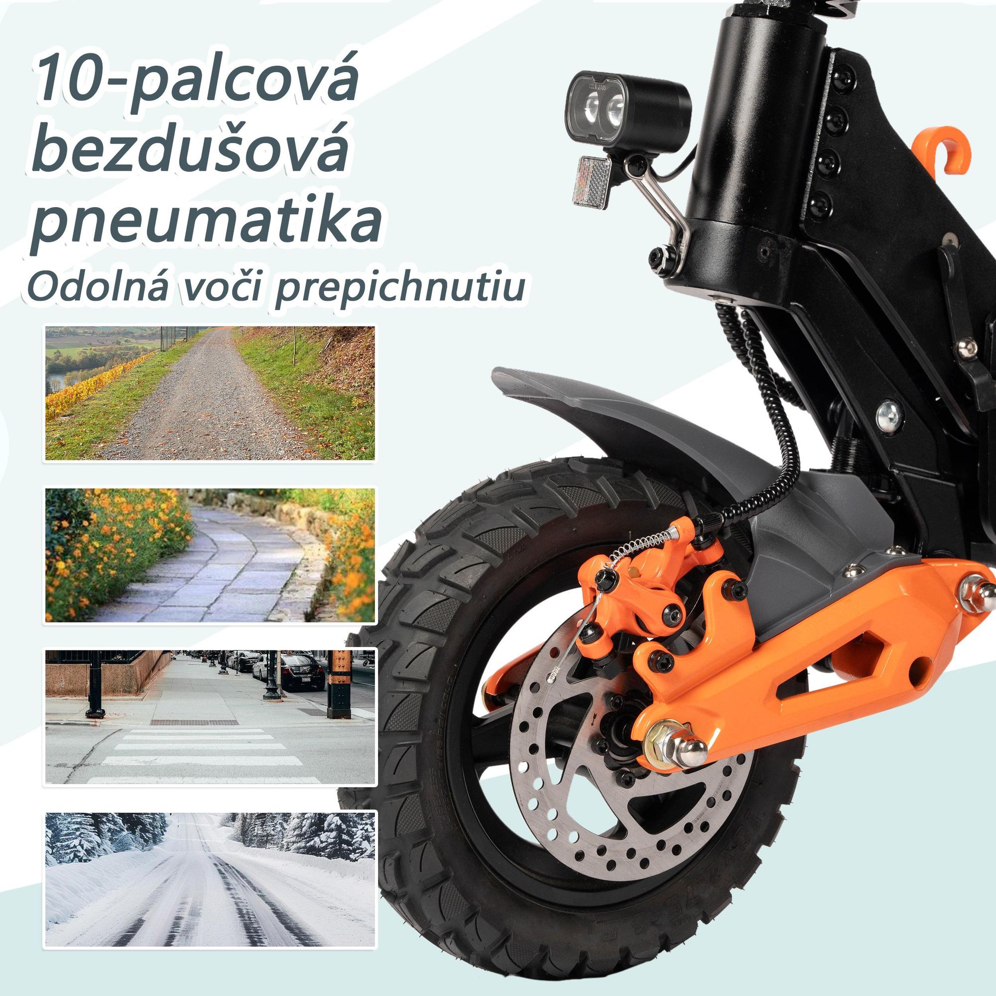 Elektrická Kolobežka MAXTURN X1 - 48V15.6Ah 10'' Tubeless Elektrický Scooter Hliníkový Rám - Čierna