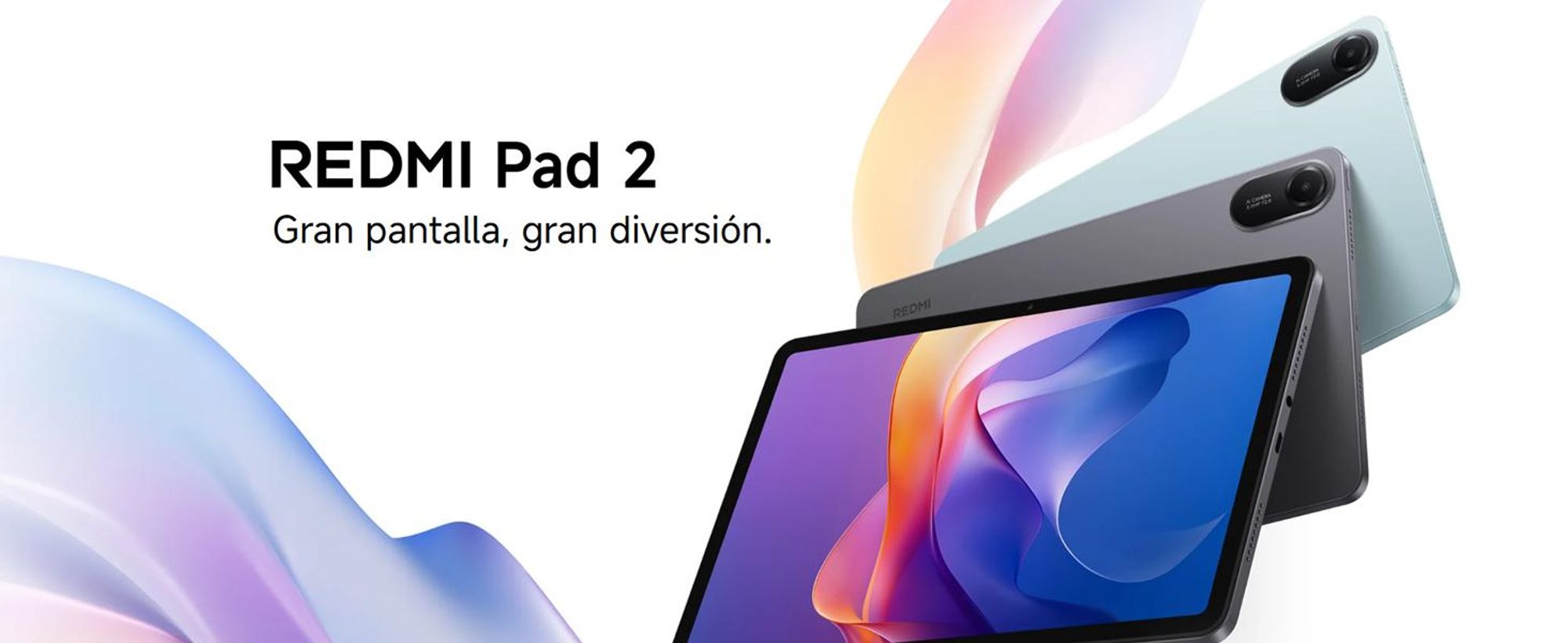 Tablet XIAOMI REDMI Pad 2, versión WiFi, 11 pulgadas, 4GB de RAM, 256GB de almacenamiento, color verde menta