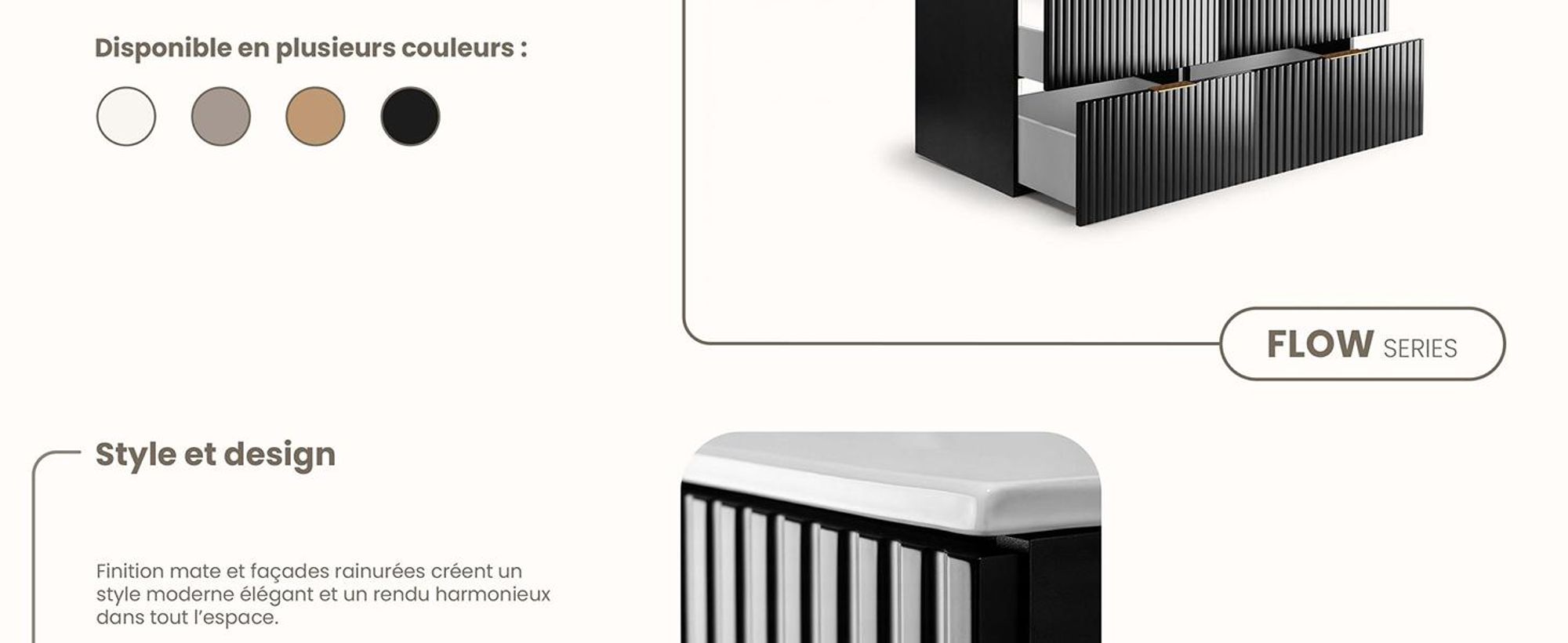 RODAN, meuble de salle de bain, armoire moderne, meuble sous vasque, meuble sous lavabo