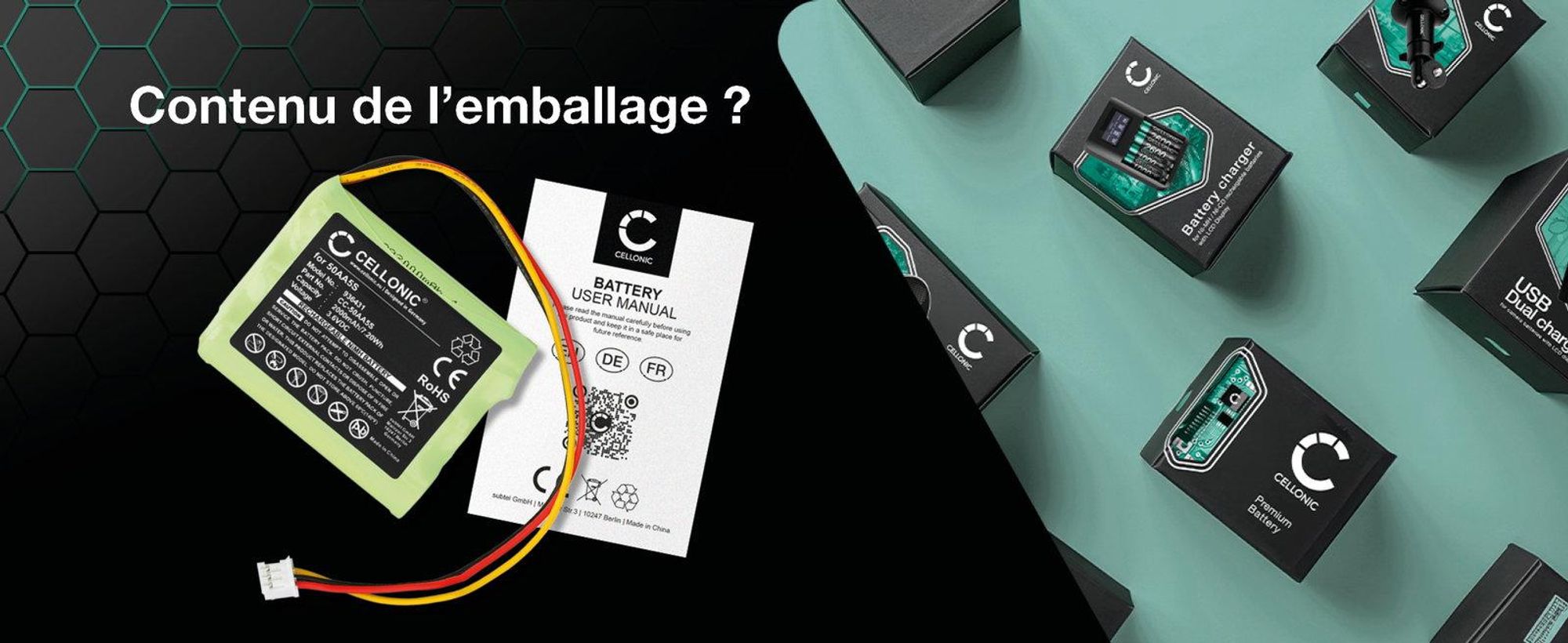 CELLONIC 1x Batterie pour Enceinte Compatible avec Tonies Tonie Box, 50AA5S - (2000mAh, 3.6V)