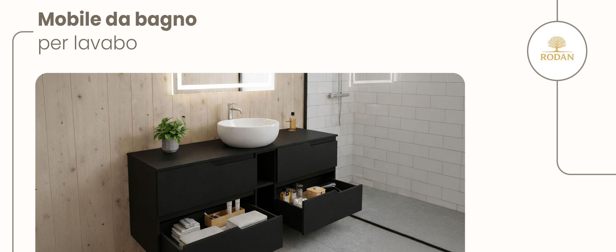 RODAN, mobile bagno, mobile sotto lavabo, mobile bagno moderno, mobili per il bagno