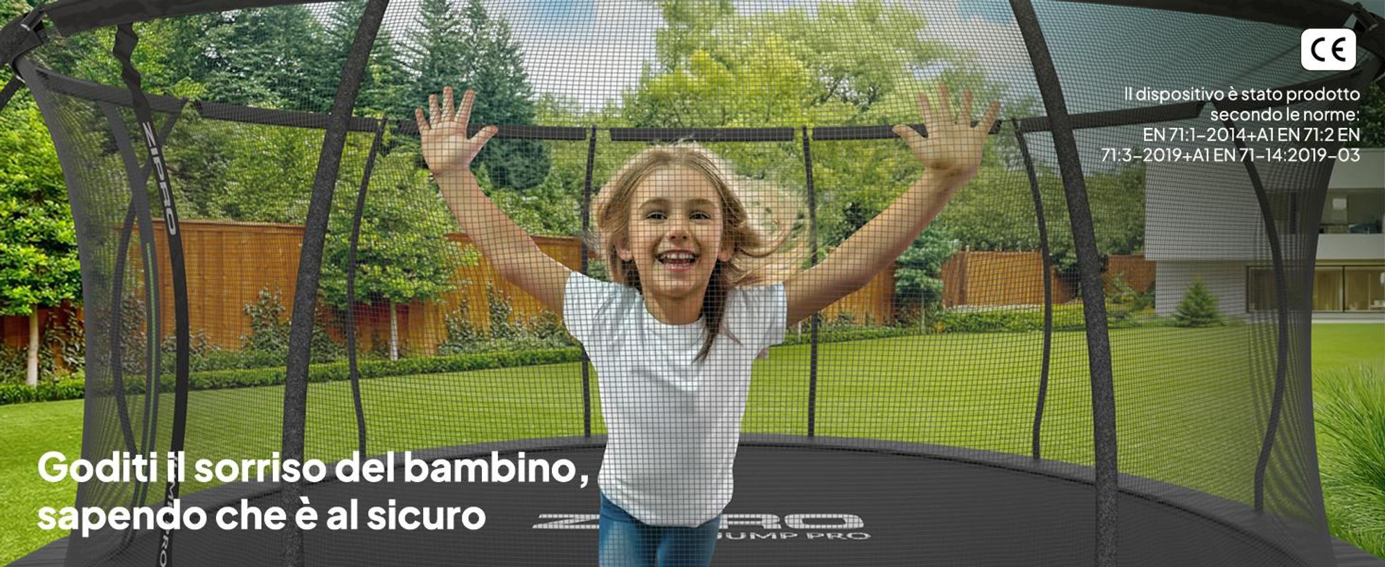 ZIPRO Trampolino Jump Pro Premium | 14FT Ø 435 cm | Trampolino da giardino Trampolino per bambini Set completo incl. rete, scaletta e copertura perimetrale, per esterni, verde
