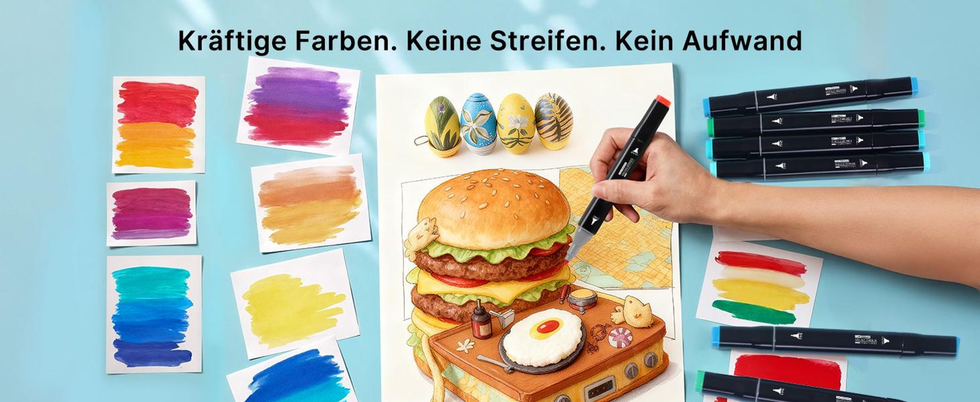 Graffiti Pen Set, Graffiti Stift, 80 Farbige, Greasy Mark Colours, Marker Pens Set, Twin-Tip Highlighter Graffiti Pens for Sketching
