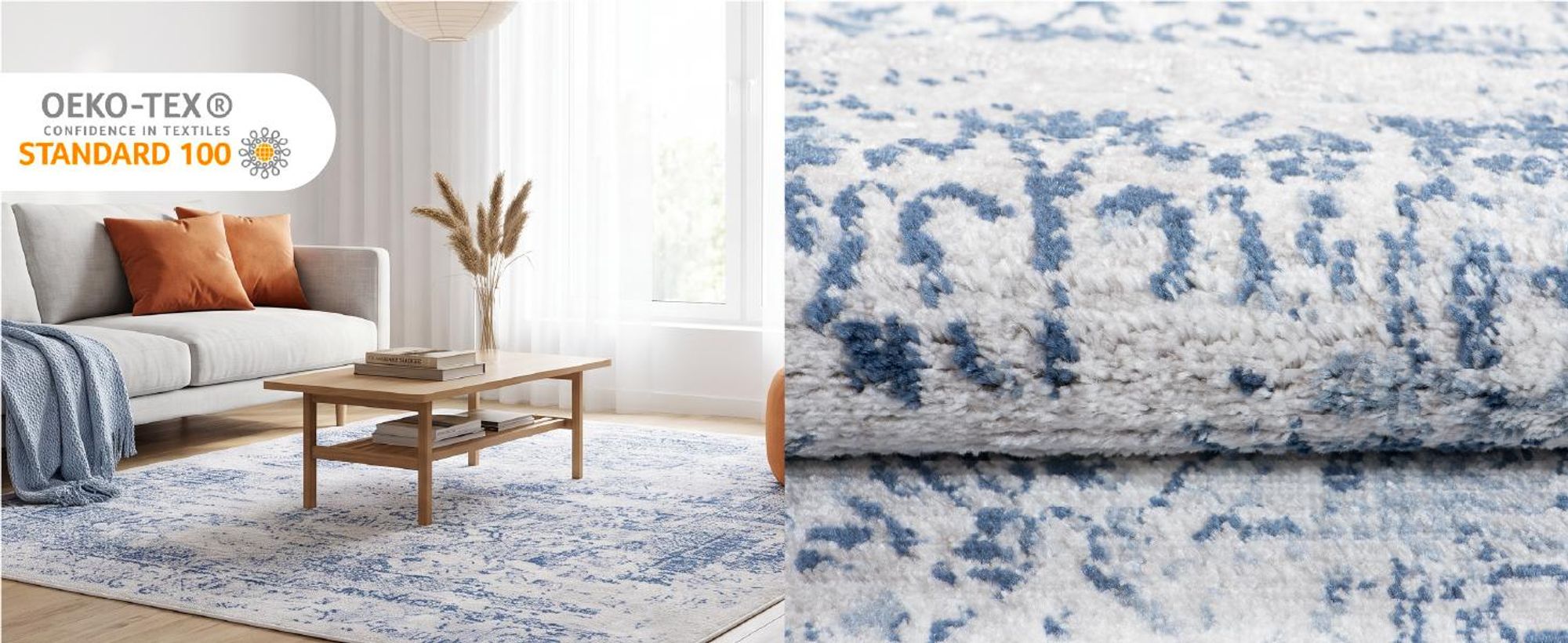 Tapiso Teppich SKY Modern Beige Grau Wohnzimmer 140 x 200 cm