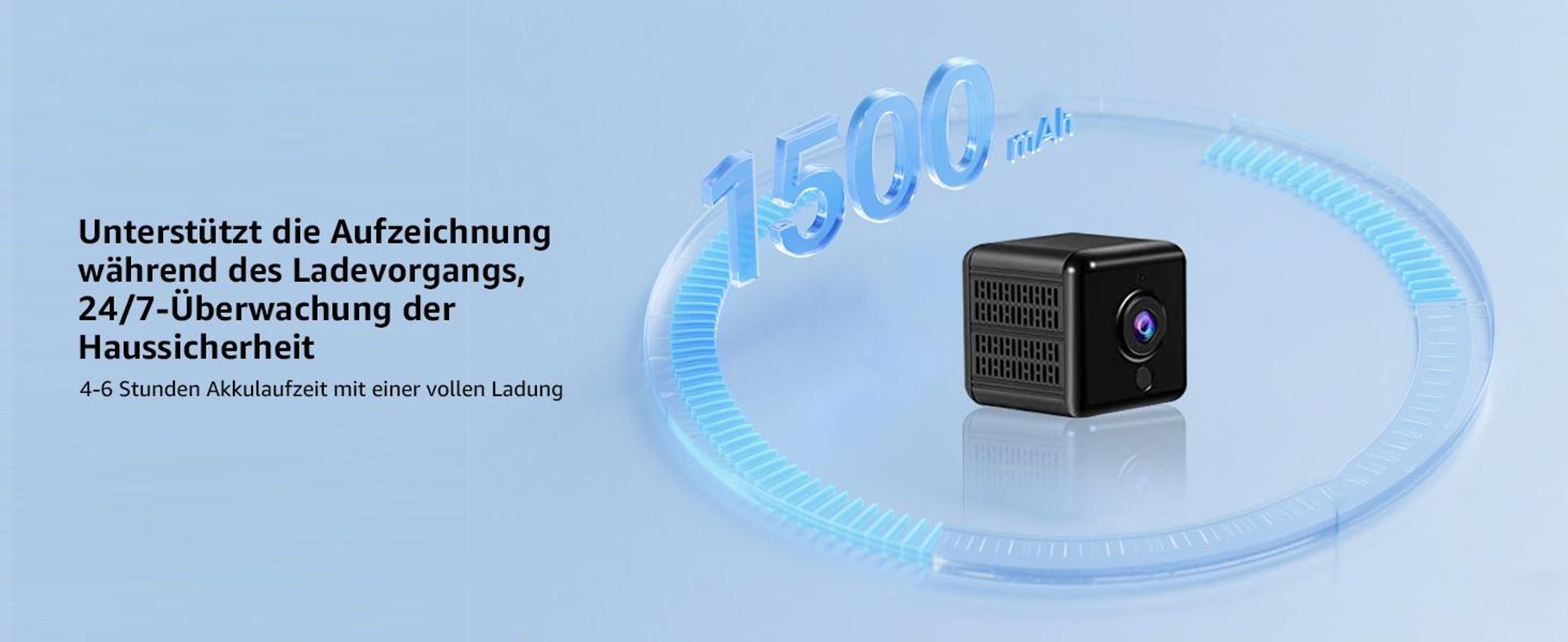 Mini Kamera, 4K HD WLAN Überwachungskamera Innen Für Live Übertragung Handy APP, WiFi Camera Nachtsichtkamera mit Bewegungsmelder, Cloud-Speicherplatz