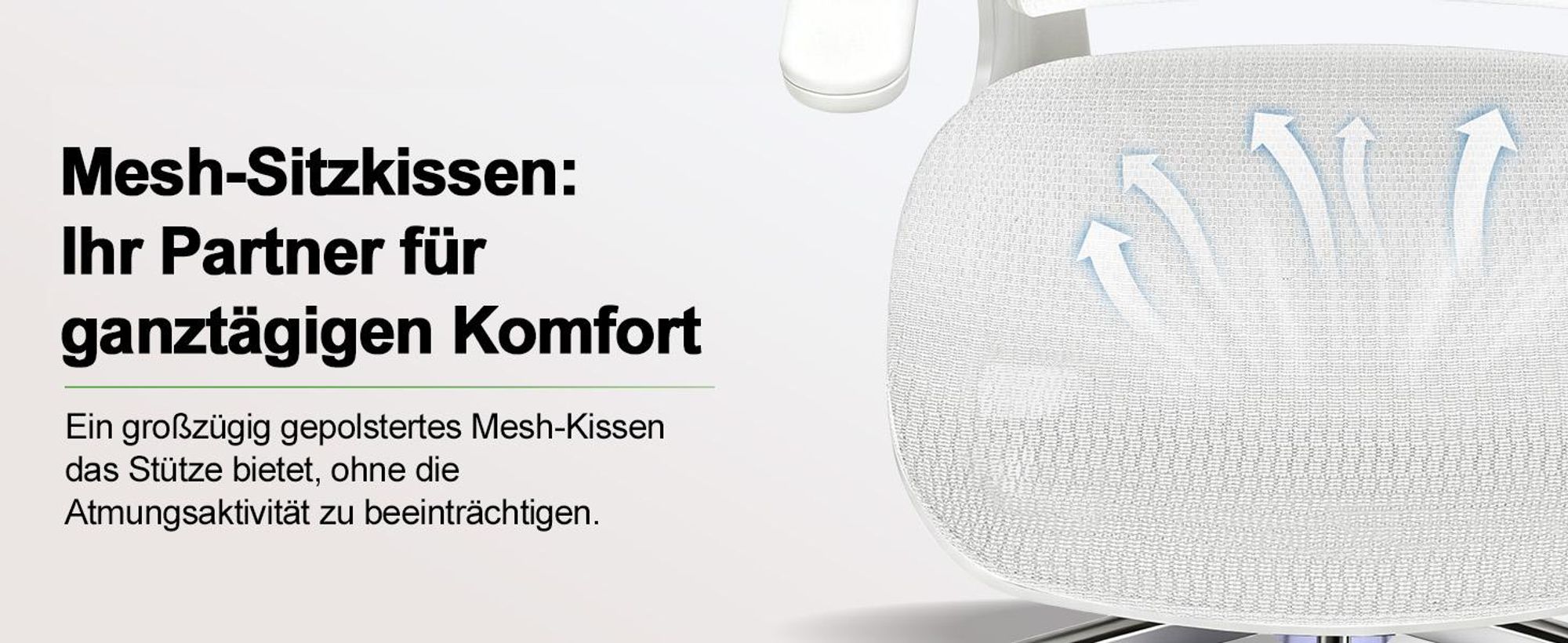 COMHOMA Bürostuhl Ergonomisch, Schreibtischstuhl mit Verstellbarer Kopfstütze, Armlehnen, Lendenwirbelstütze, Wippfunktion, Chefsessel aus Mesh, 150kg