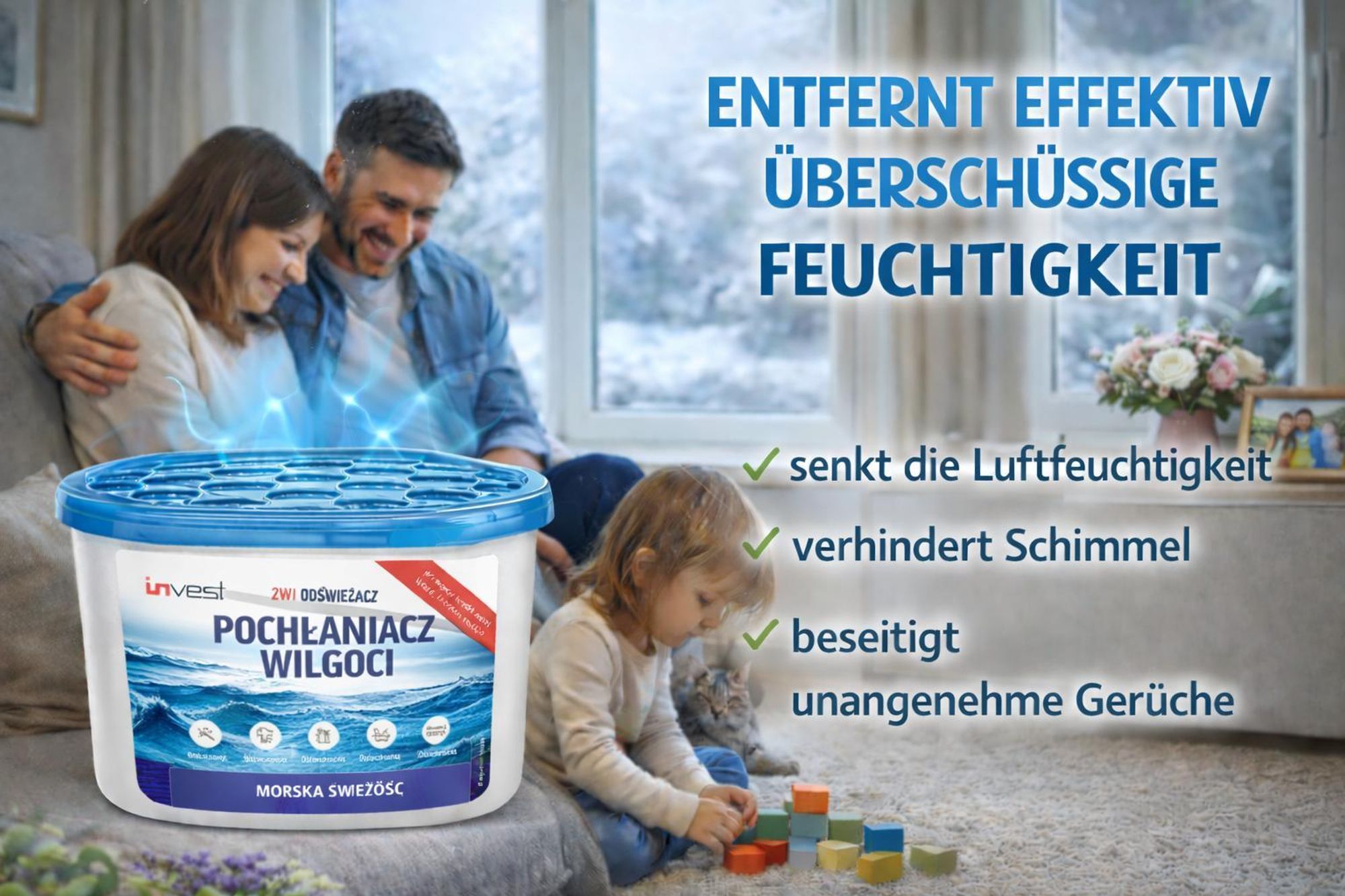 8x Luftentfeuchter inkl. 230g Granulat Raumentfeuchter Feuchtigkeitsabsorber, ohne Strom