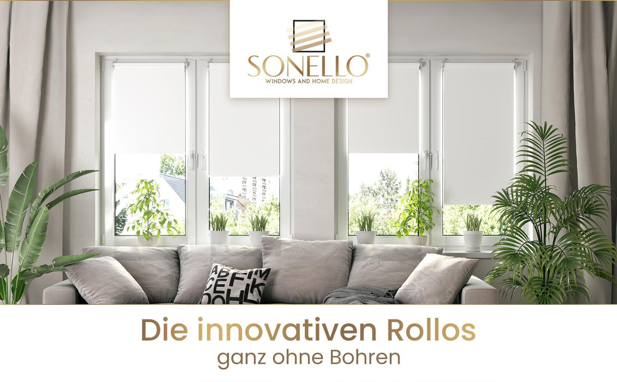 Sonello Verdunkelungsrollo Klemmfix ohne Bohren 85 x 130 Weiß Verdunklungsrollo Fensterrollo Rollo Seitenzugrollo Klemmrollo für Fenster & Tür