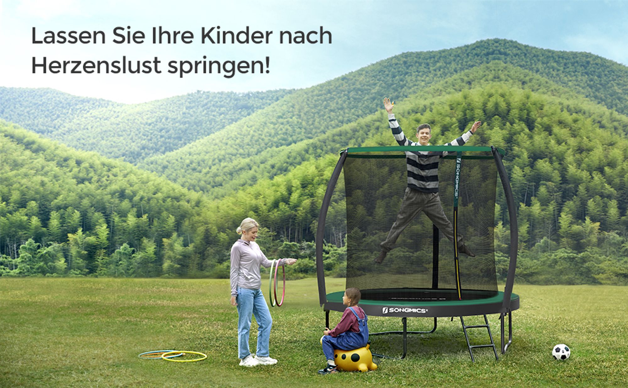 Mehr Platz zum Hüpfen mehr Hüpfspaß!
