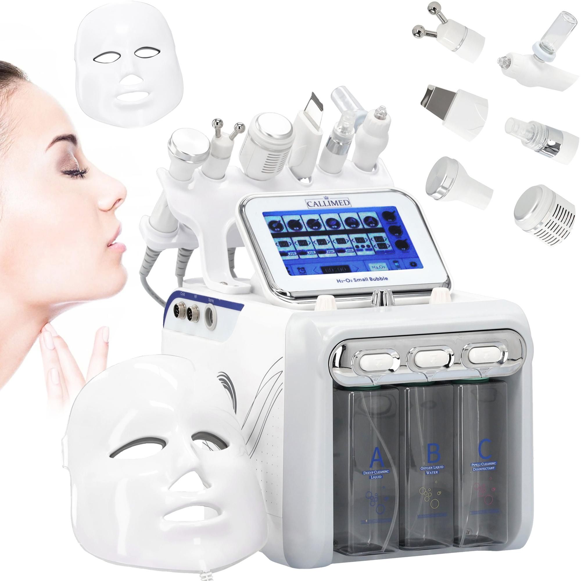 Idradermabrasione idrogeno purificazione ossigeno infusione 7in1 cavitazione peeling maschera combo