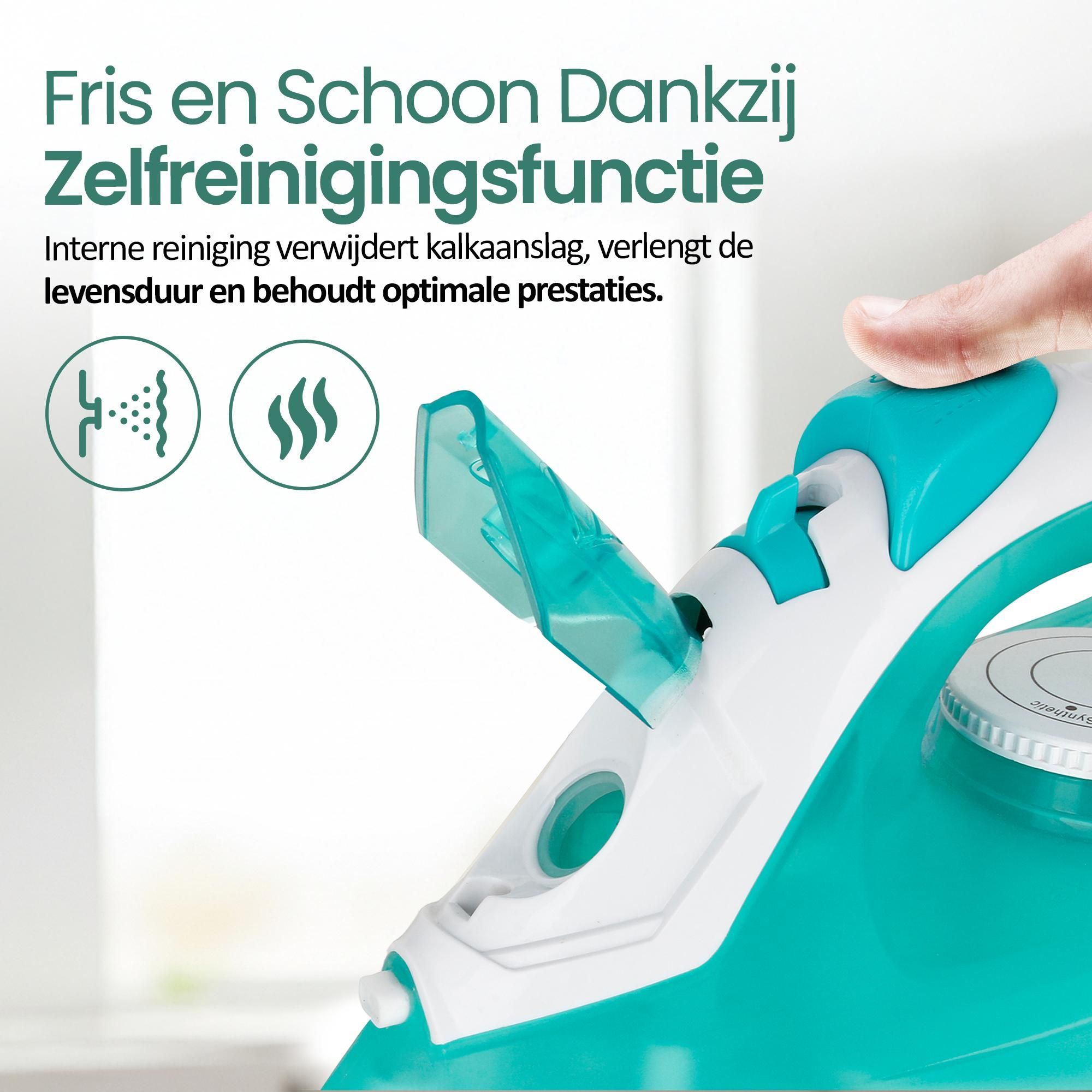 Emerio Stoomstrijkijzer SI-110298.4 – Zelfreinigend – 8–17 g/min – Verticale Stoom – Stoomstootfunctie – 2000 W