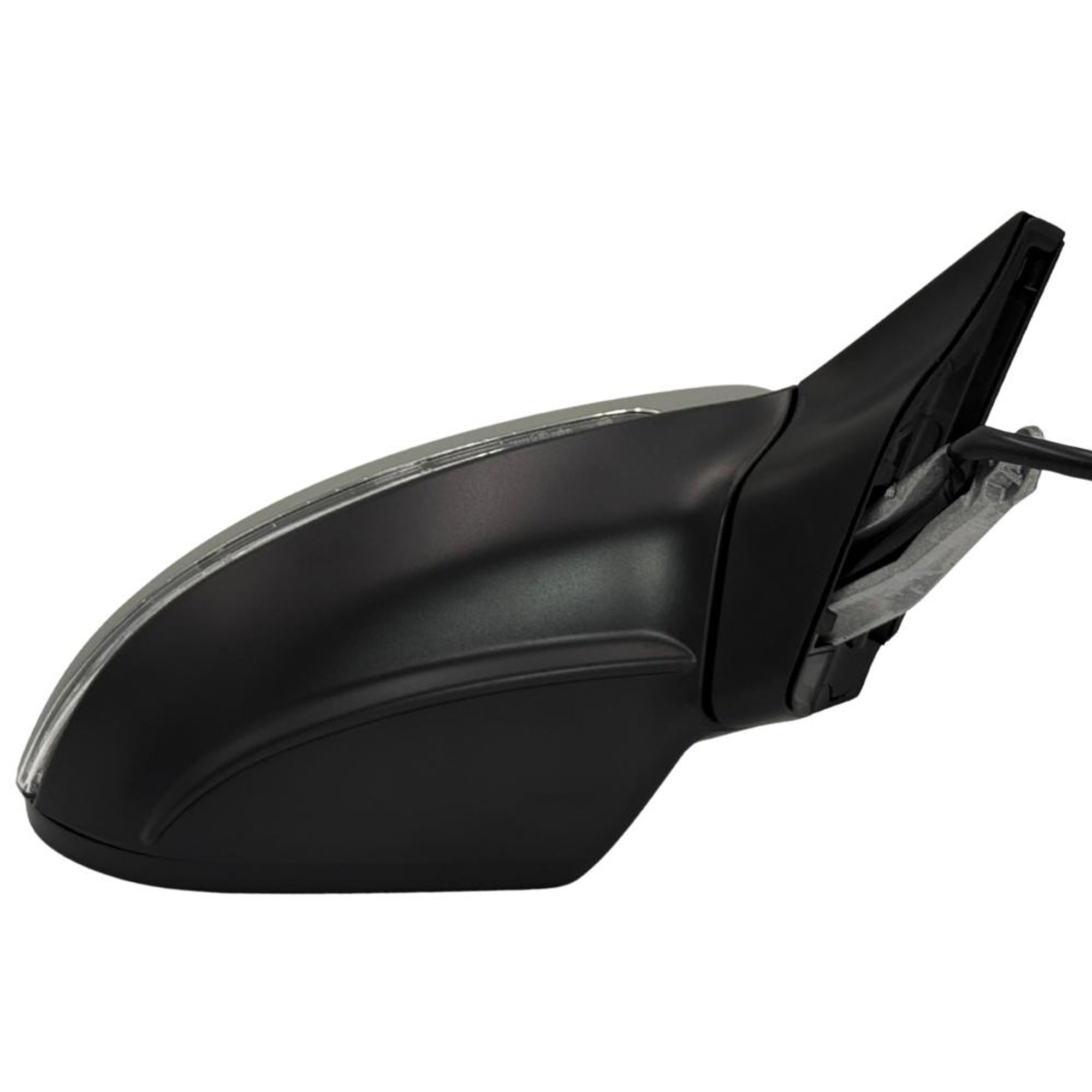 BILMAX Außenspiegel für Volkswagen Golf 7 2013-2020 Beheizbar, Elektrisch Verstellbar, Blinker, Grundiert, 6-PIN, Rechts (Beifahrerseite)