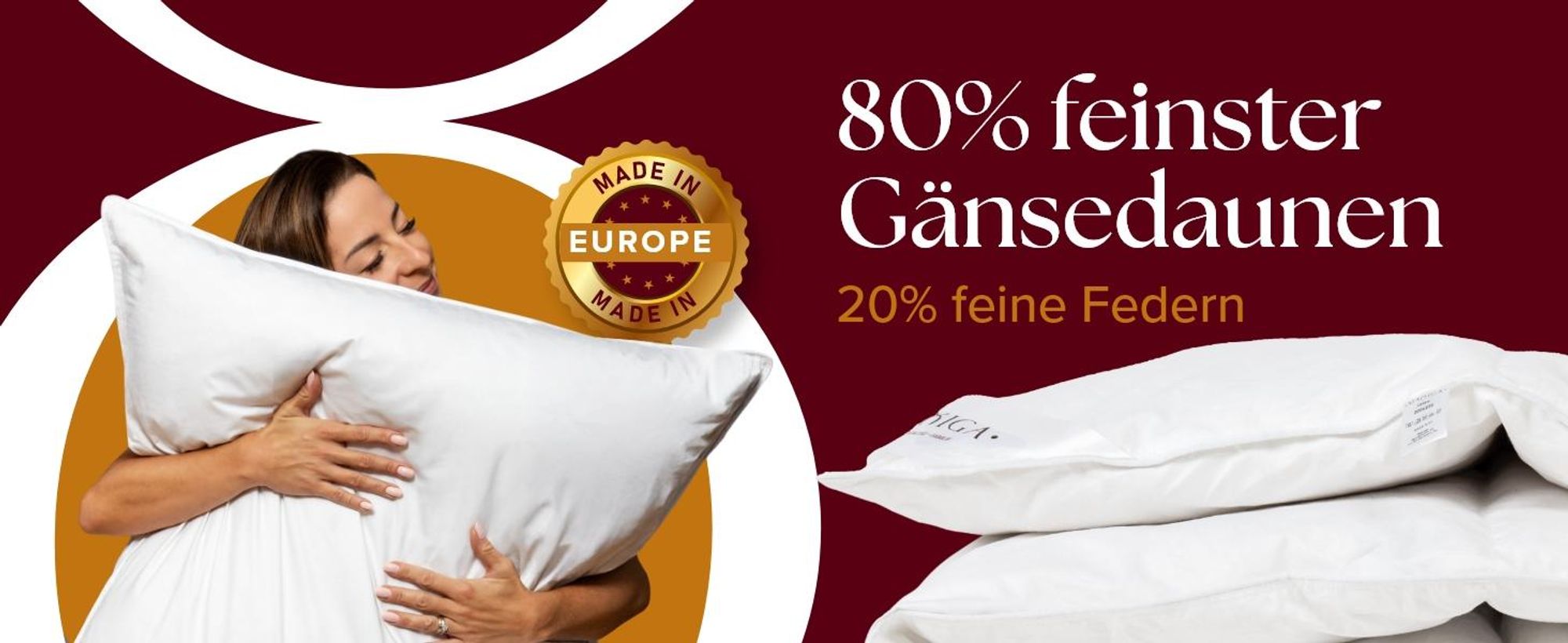MAXIGA Ganzjahres Daunendecke 155x220 – 80% Gänsedaunen & 20% kleine Daunenfederchen, leicht, atmungsaktiv, waschbar, , allergikerfreundlich