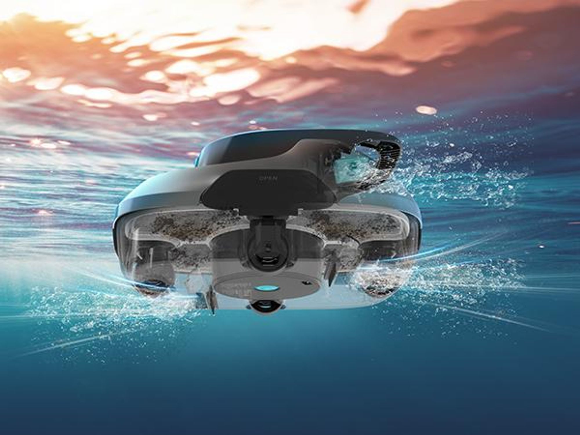 AIPER Robot Piscine sans Fil, Aspirateur Automatique, 90 Min d'Autonomie