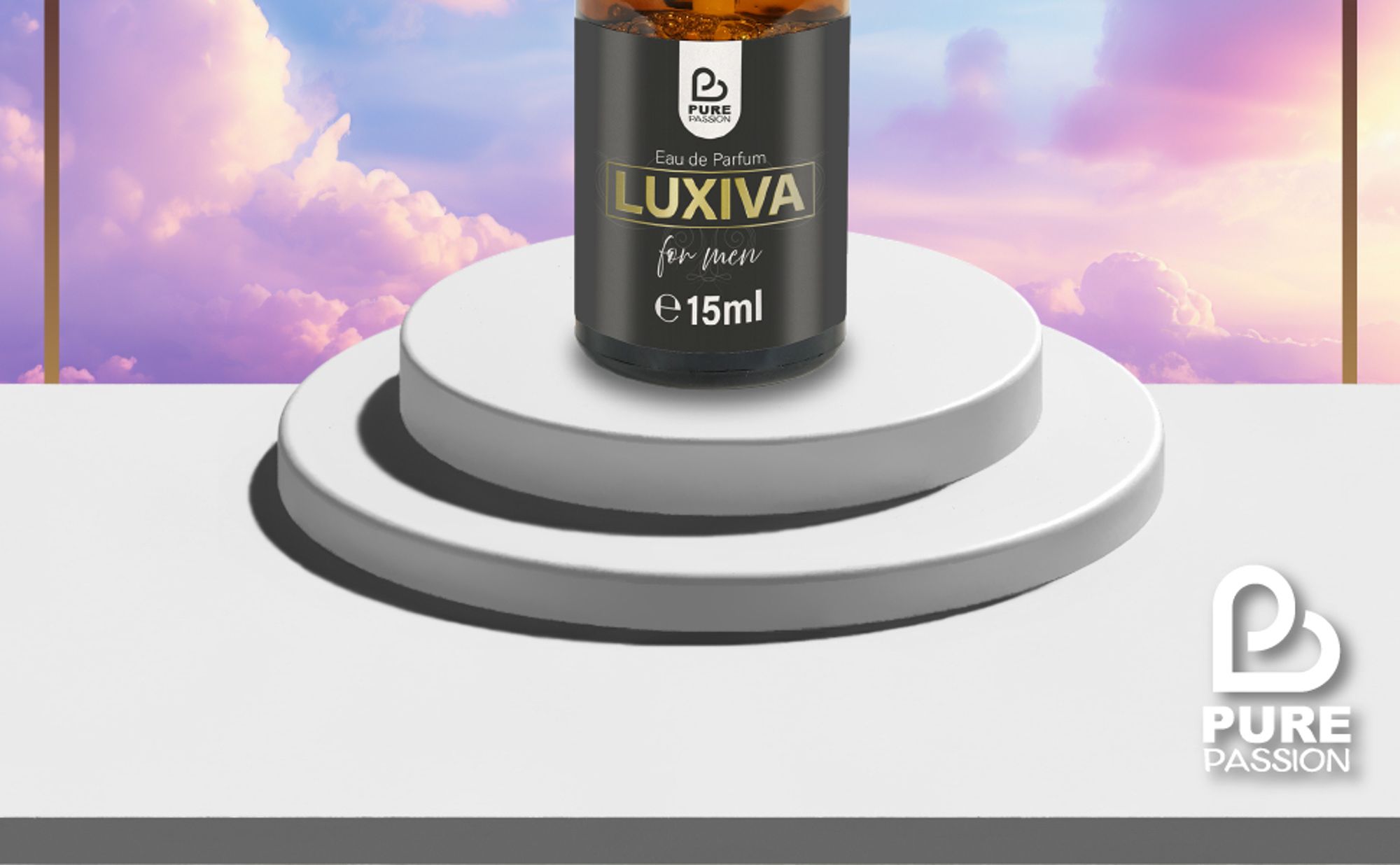 Pure Passion® Luxiva – Pheromon parfume - for Men – für Männer – Eau de Parfum – für unwiderstehliche Begegnungen – Männer Parfüm – Pheromone - 15ml