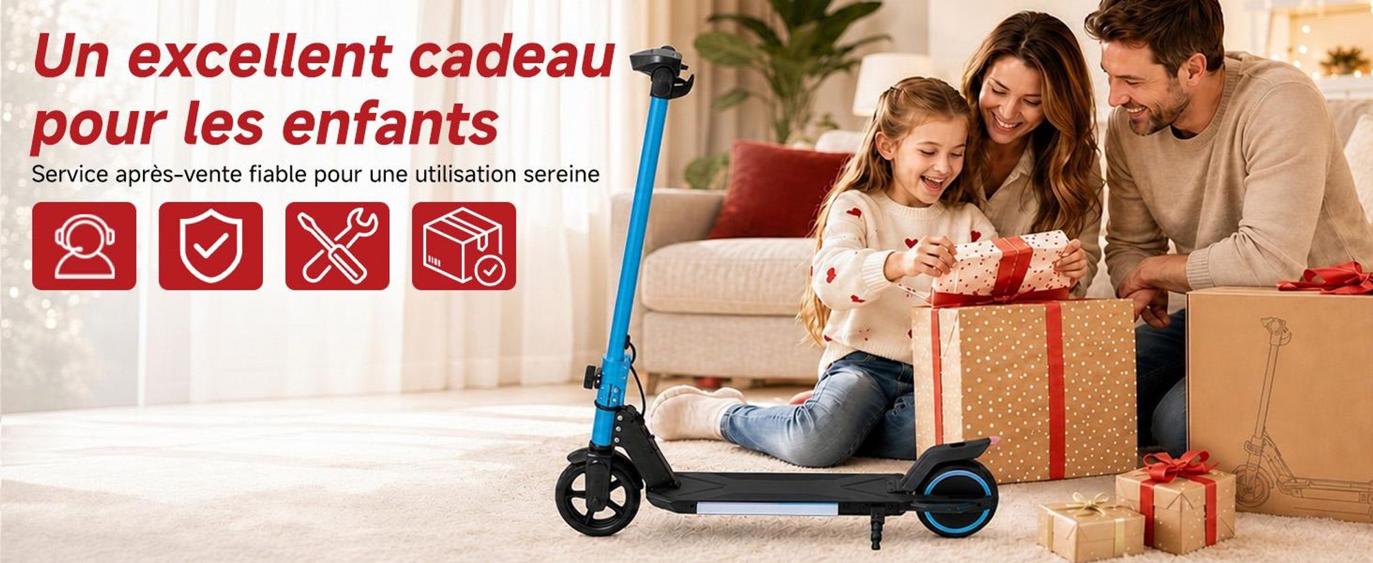 Trottinette électrique enfant 150W, E-Scooter enfant 16 km/h avec écran LED, lumières RGB, phare avant, double frein, pliable, pneus pleins 6,3 pouces