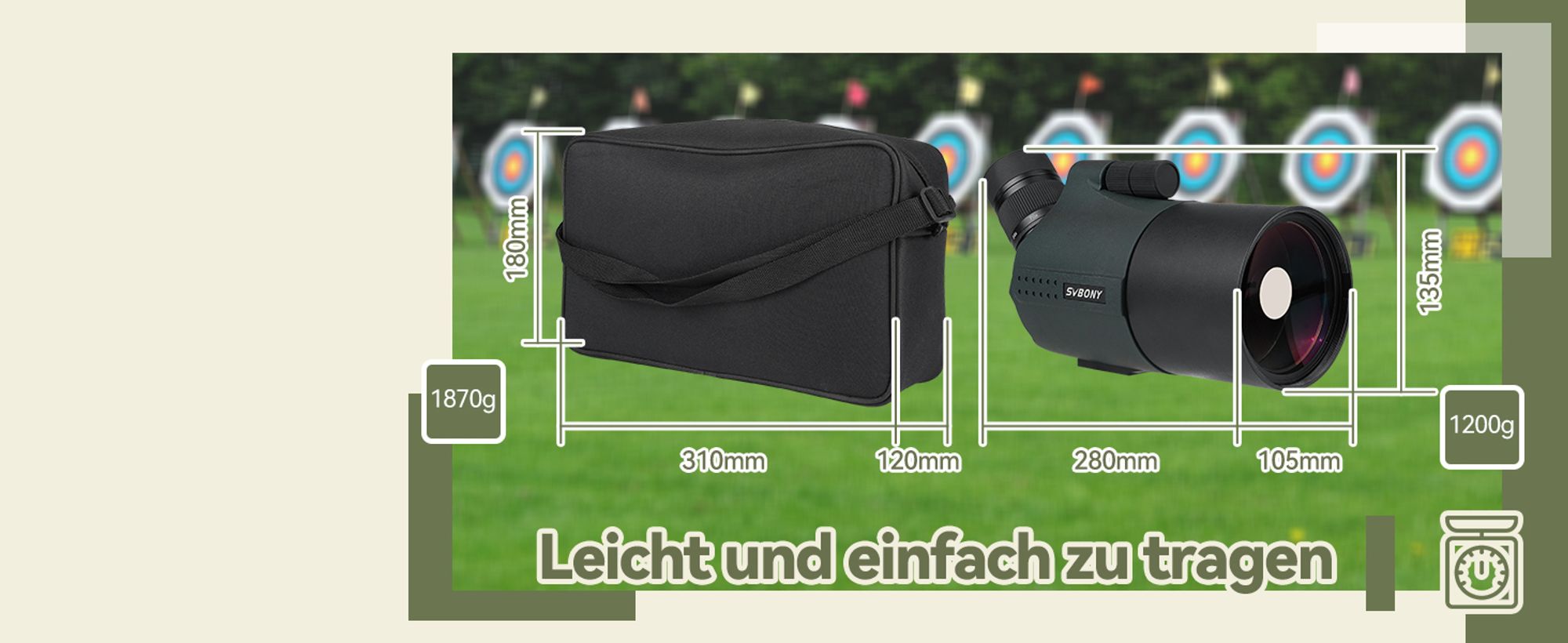 Svbony SV41Pro Mak Spektiv, 28-84X80 FMC Dual Speed Fokus, Kompatibel mit WLAN Kamera, Wasserdichtes Fernrohr Monokular Sportschützen Vogelbeobachtung