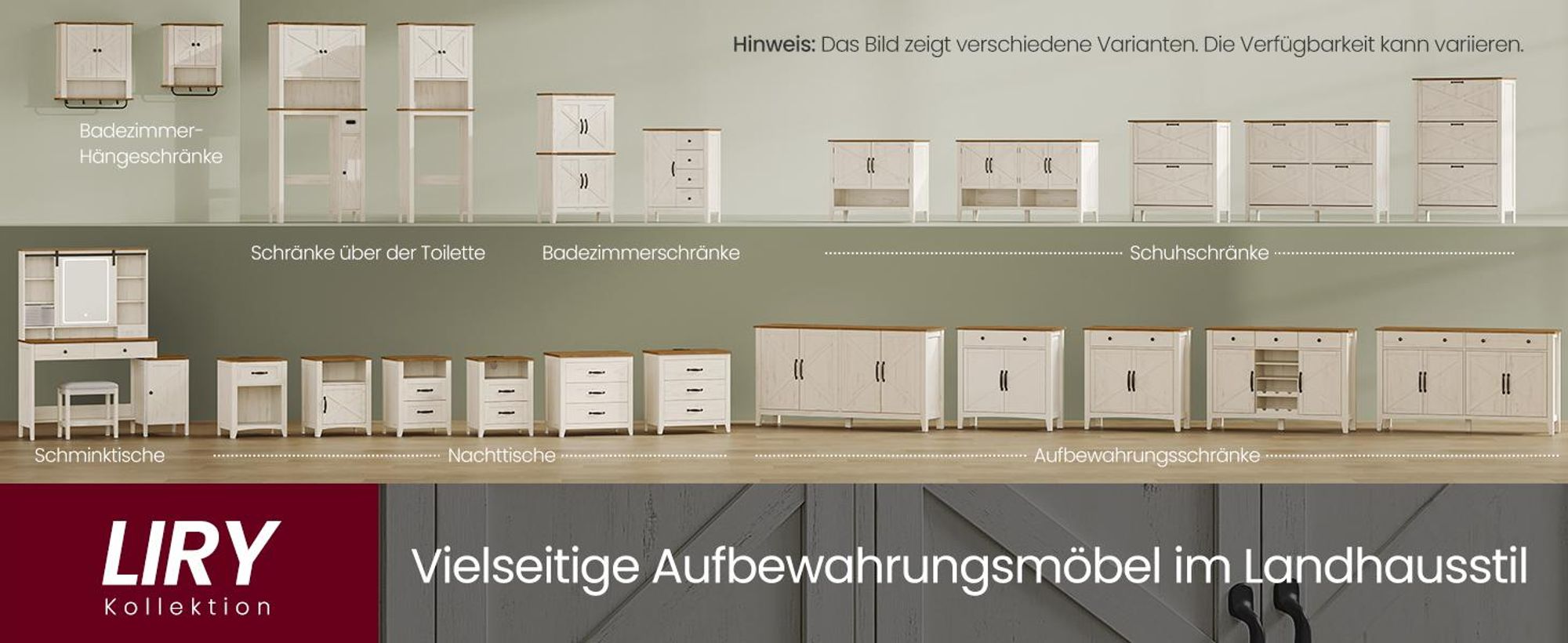 VASAGLE LIRY Kollektion - Schuhschrank 3 Klappen, Schuhkipper, freistehendes schmales Schuhregal