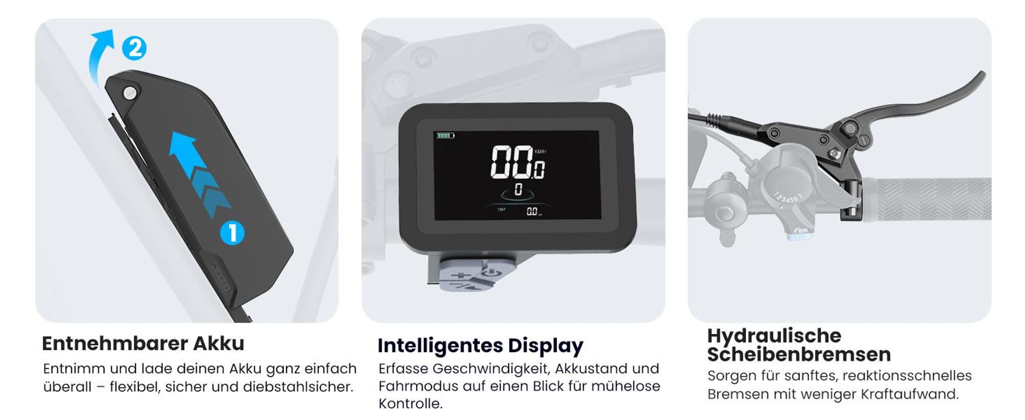 Touroll U3 Pro E-Bike 29 Zoll, 850W Motor, 70Nm, 720Wh Akku, Vollfederung, hydraulische Scheibenbremsen, Shimano 7-Gang