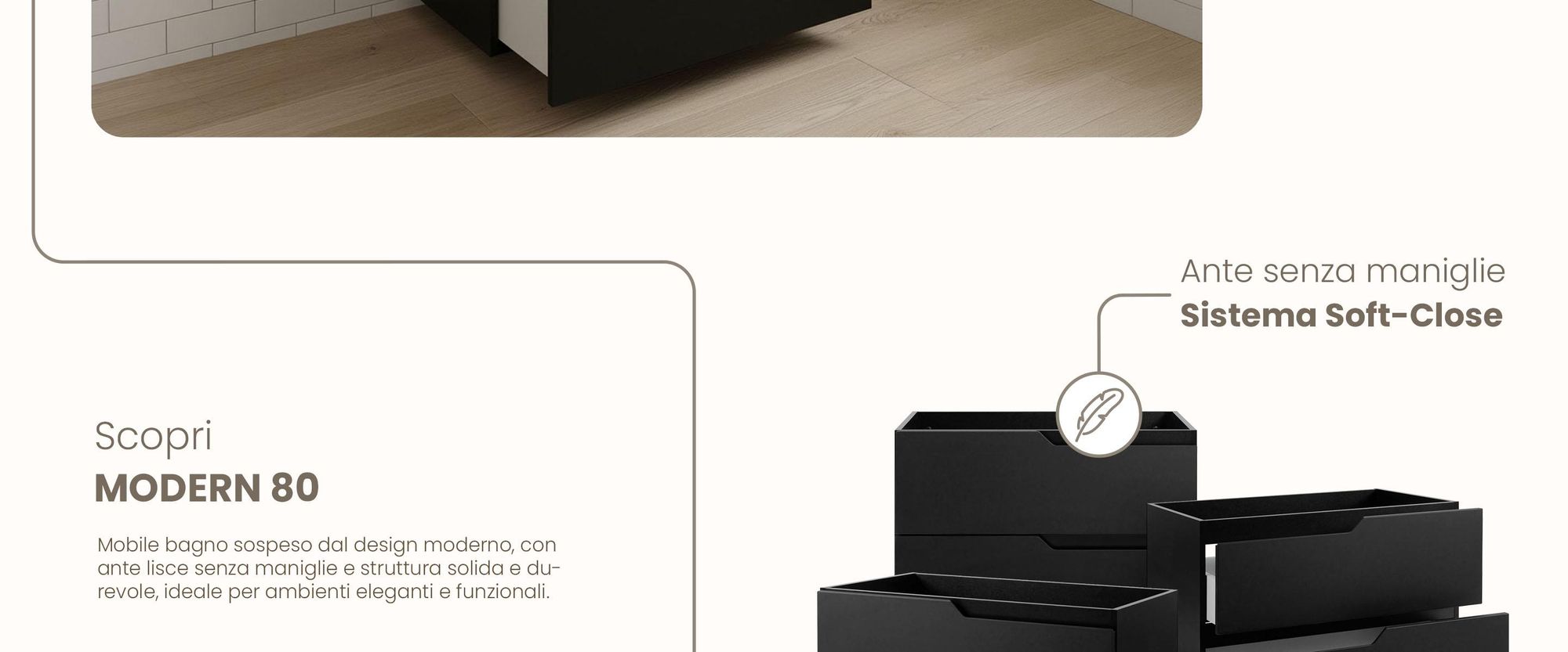 RODAN, mobile bagno, mobile sotto lavabo, mobile bagno moderno, mobili per il bagno