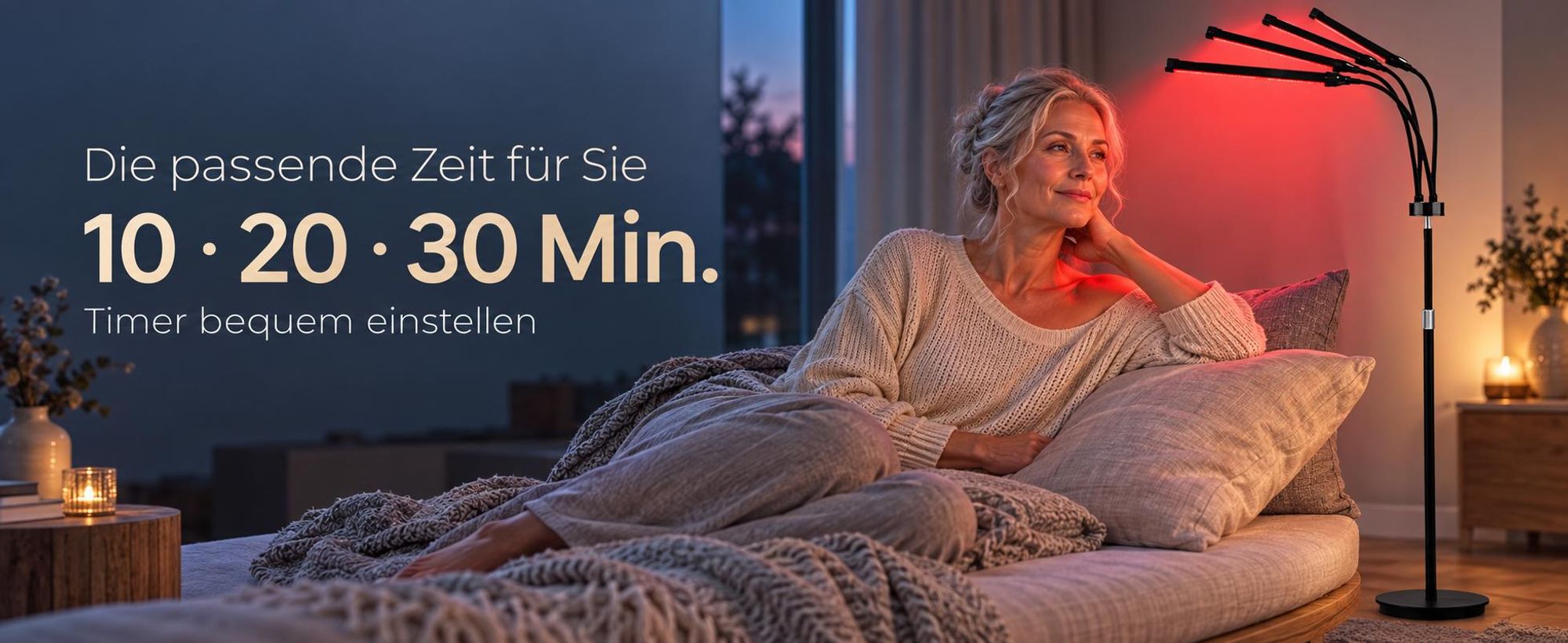 540 LEDs Rotlichtlampe Stehlampe,660 nm Rotlicht und 850nm und 940nm Nahinfrarot lichttherapielampe,3 Modi & 5 Helligkeitsstufen mit Timer,Einstellbar