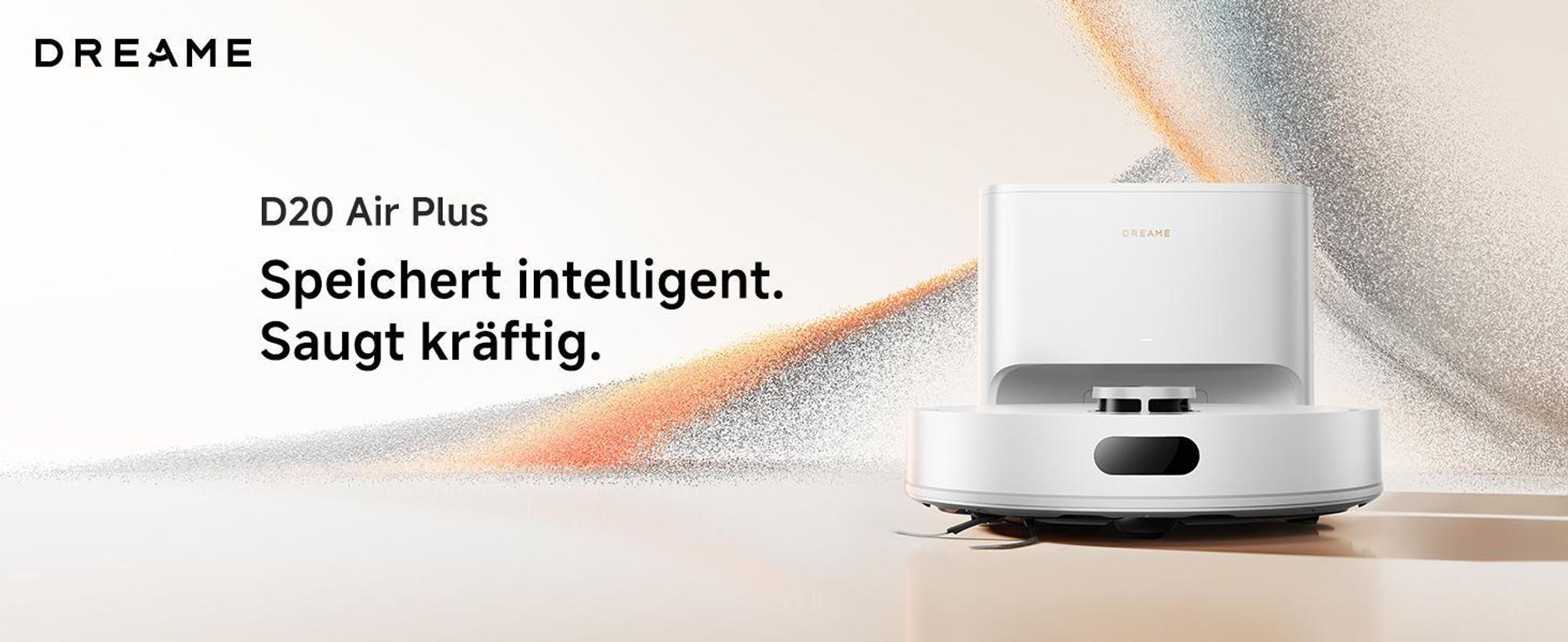 Dreame D20 Air Plus Saug- und Wischroboter mit 20.000Pa Saugkraft,Verwicklungsschutz,selbstentleerendem Dock,Teppich-Tiefenreinigung,Smart-Navigation