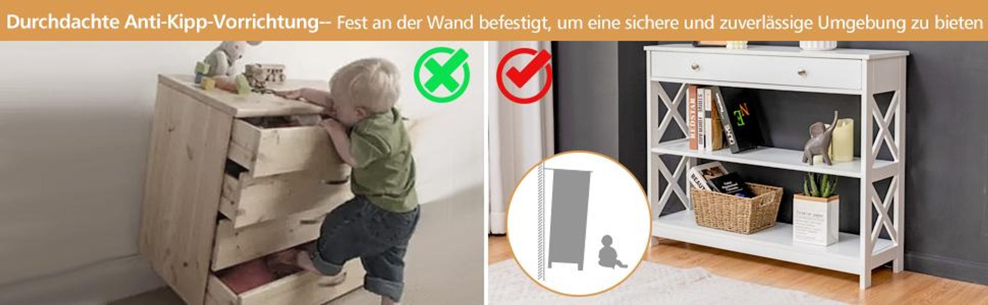 COSTWAY 3 Ebenen Konsolentisch mit Schublade, Flurtisch Holz, Standregal, Beistelltisch, Sofatisch, Flur, Wohnzimmer, 100 x 30 x 80 cm Schwarz