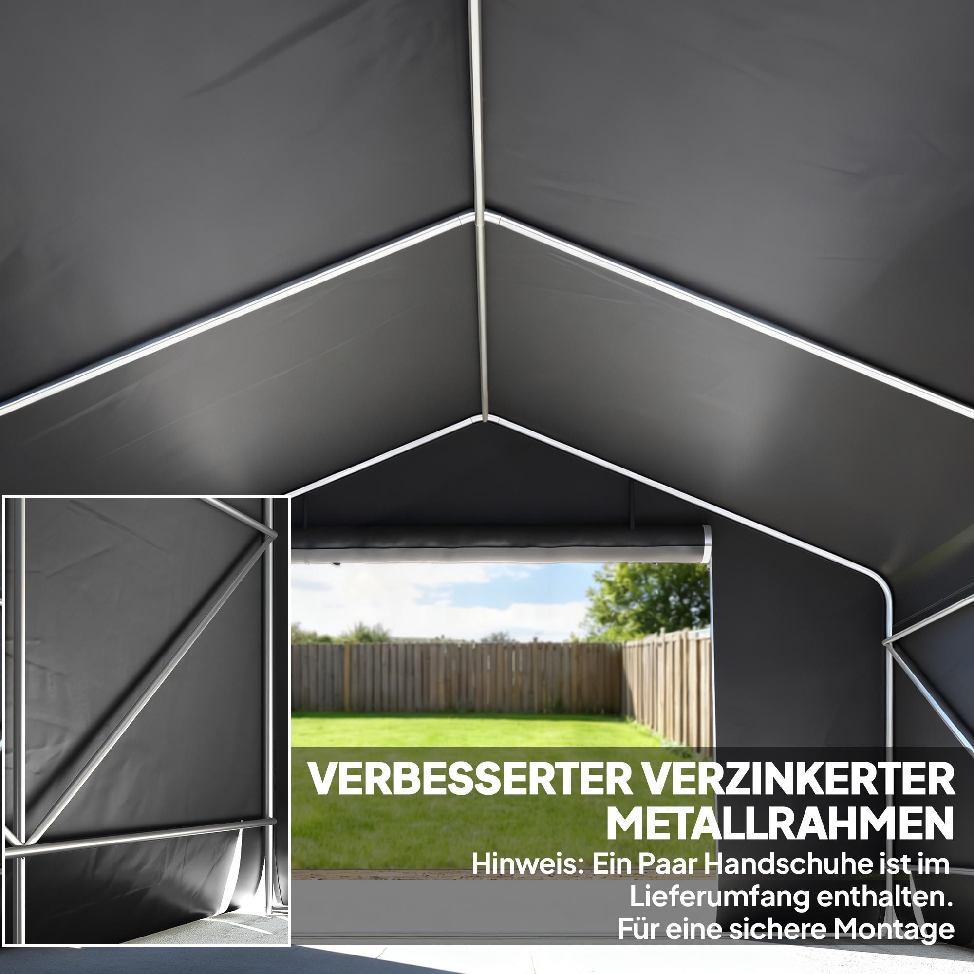 Gartenzelt Schuppen Fundament