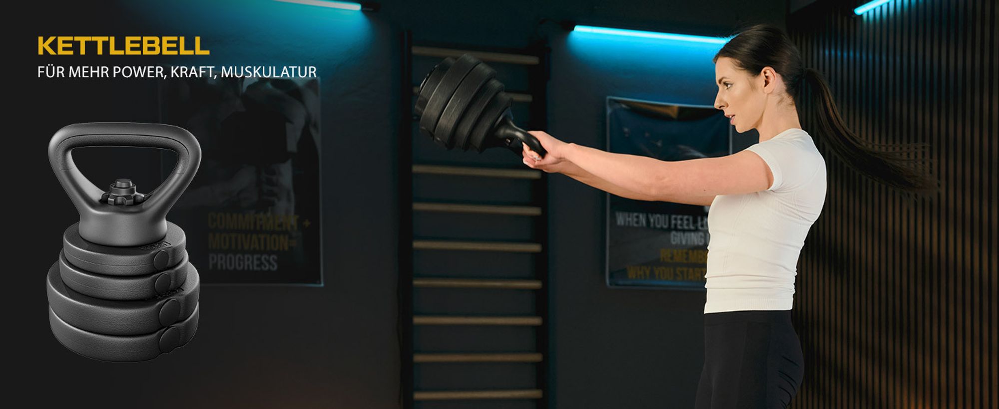 TREX SPORT Hantelset Kurzhanteln 4in1 Set | 2x20kg Kurzhantel Set, Langhantel, Liegestütze, Kettlebell | 40kg Dumbbell Hanteln Set mit Verbindungsrohr