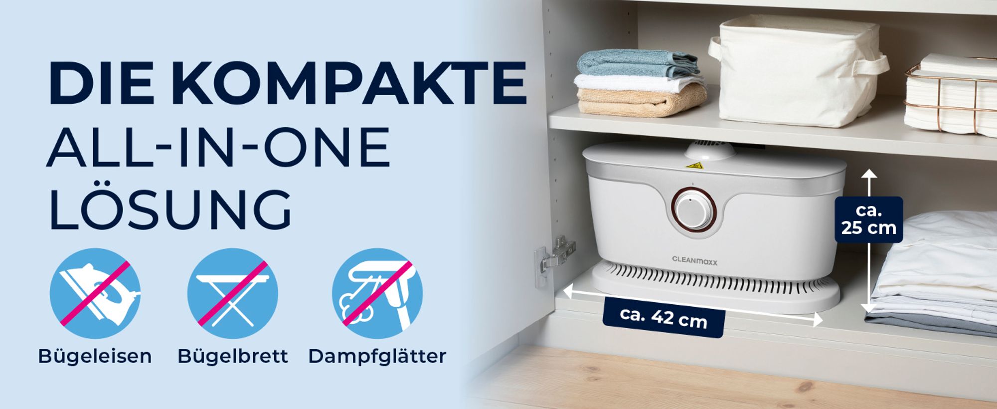 CLEANmaxx automatischer Hemdenbügler Dampffunktion Innovativ Bügler Hemden & Blusen Wäschetrockner Bügeleisen 2 Programme Touch Display  Bügelsystem