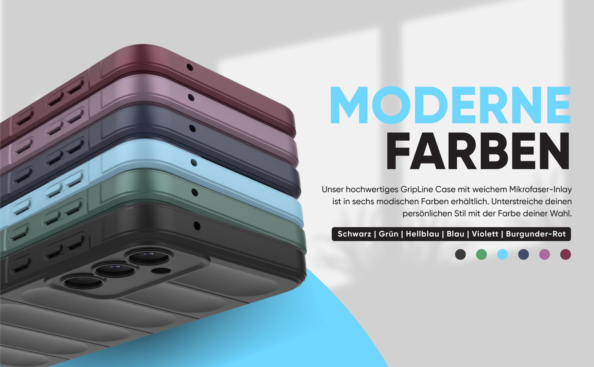Handyhülle für das Samsung Galaxy A55 5G - verschiedene Farben und modernes Design
