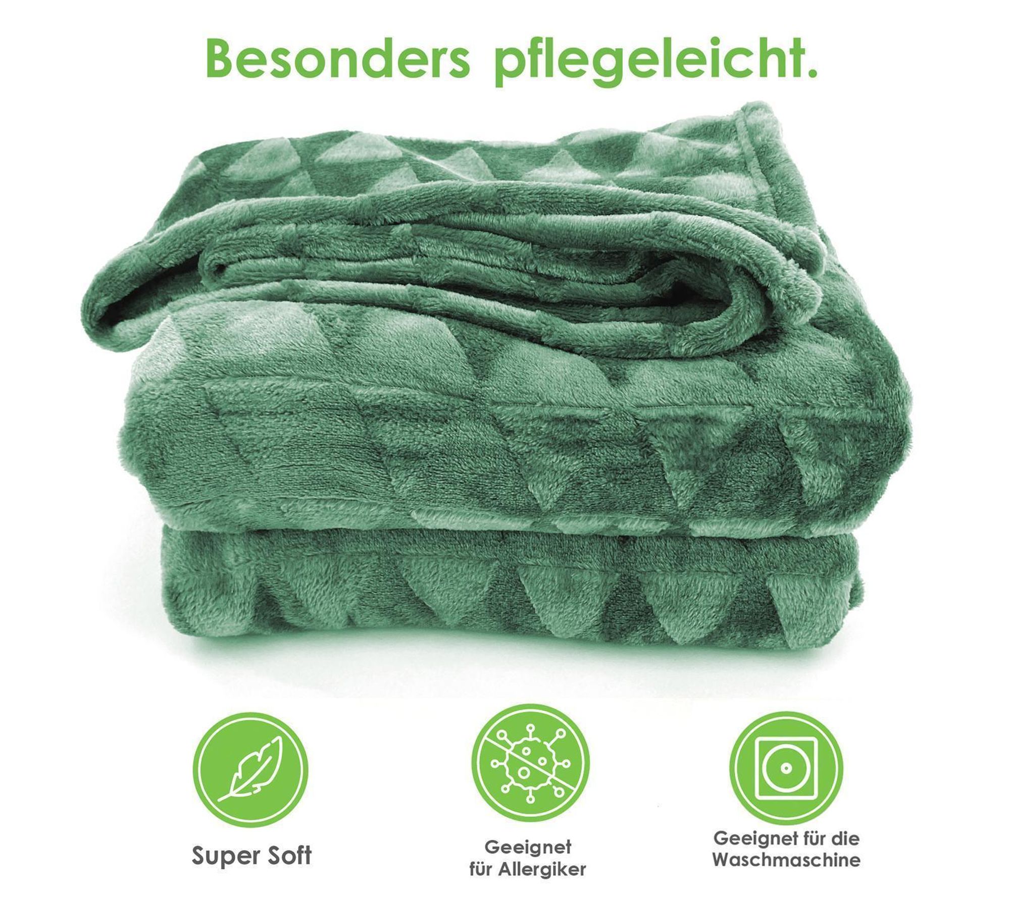 Heimtexland Hochwertige Flanell Kuscheldecke XL 200x150 cm Raute super flauschige Wohndecke Geschenkidee Geburtstag Weihnachten kuschelweich  Typ754 Silber Grau